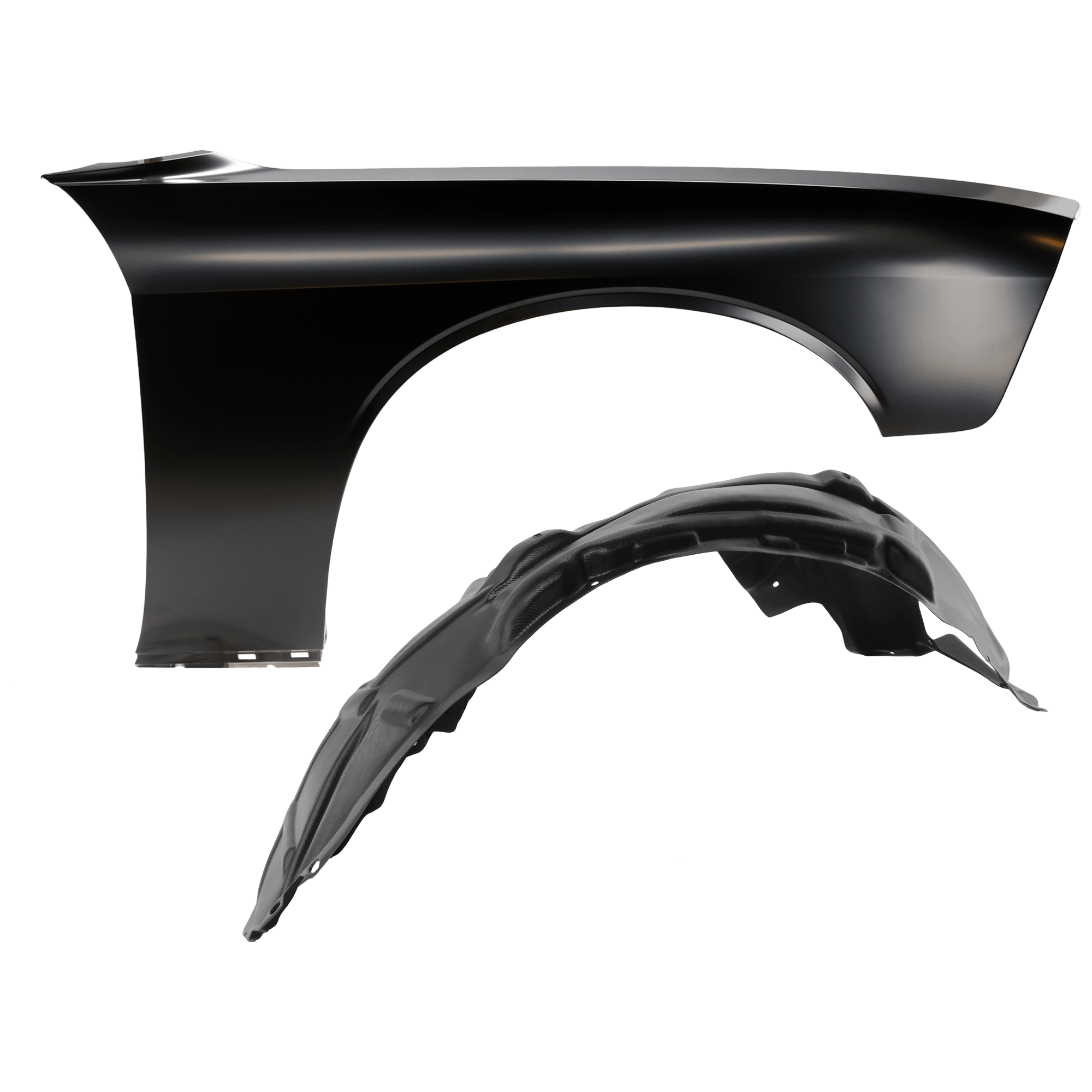 AM CHALLENGER 15-22 FRONT FENDER RH Primed with Fender Liner SKU KIT 050926 AE65 Partslink CH1241285 CH1249178 OEM 68275470AA 68184704AF