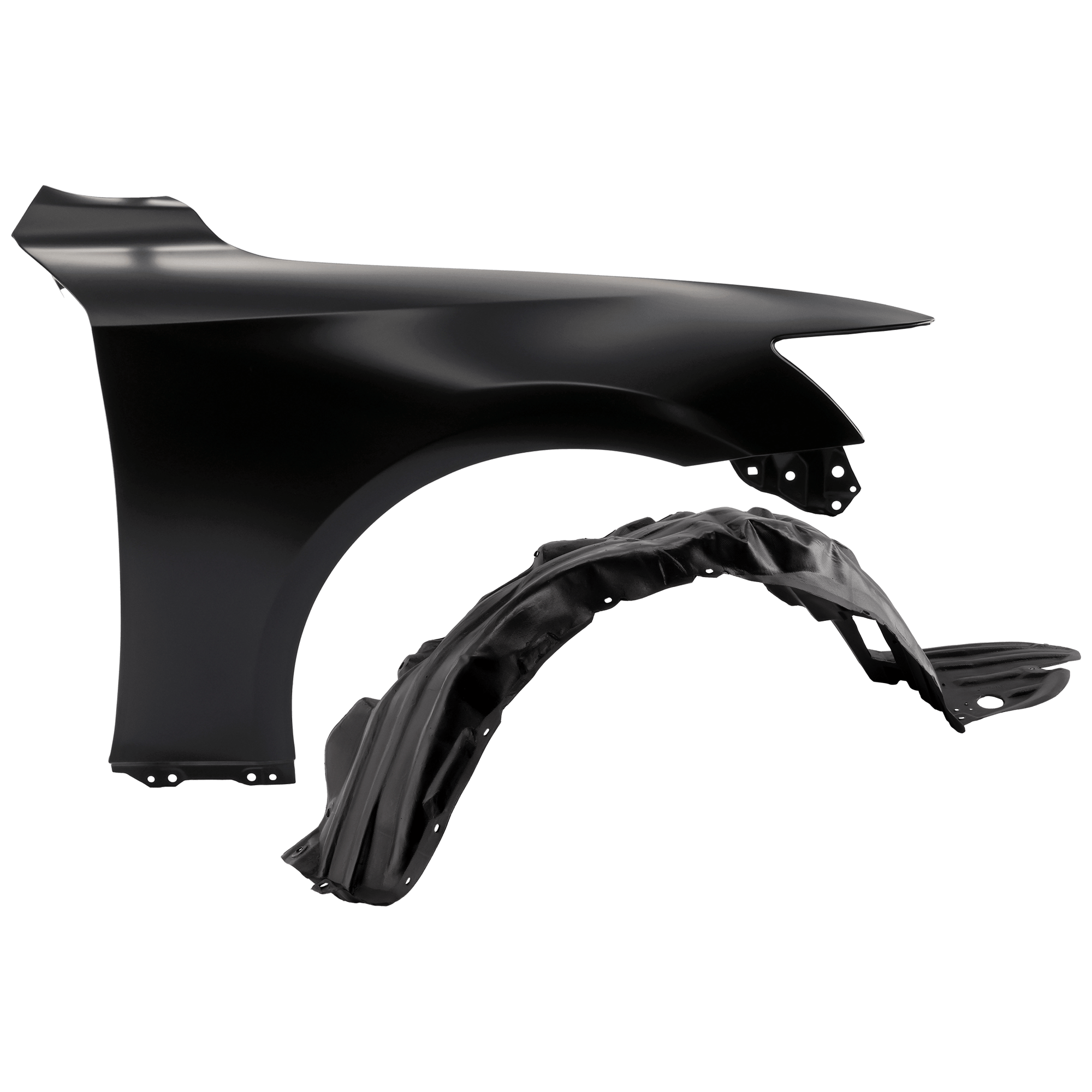AM IS250-14-15 IS200T 16-16 FRONT FENDER RH Primed with Fender Liner SKU KIT 050926 AE662 Partslink LX1241129 LX1249126 OEM 5380153150-5380553070