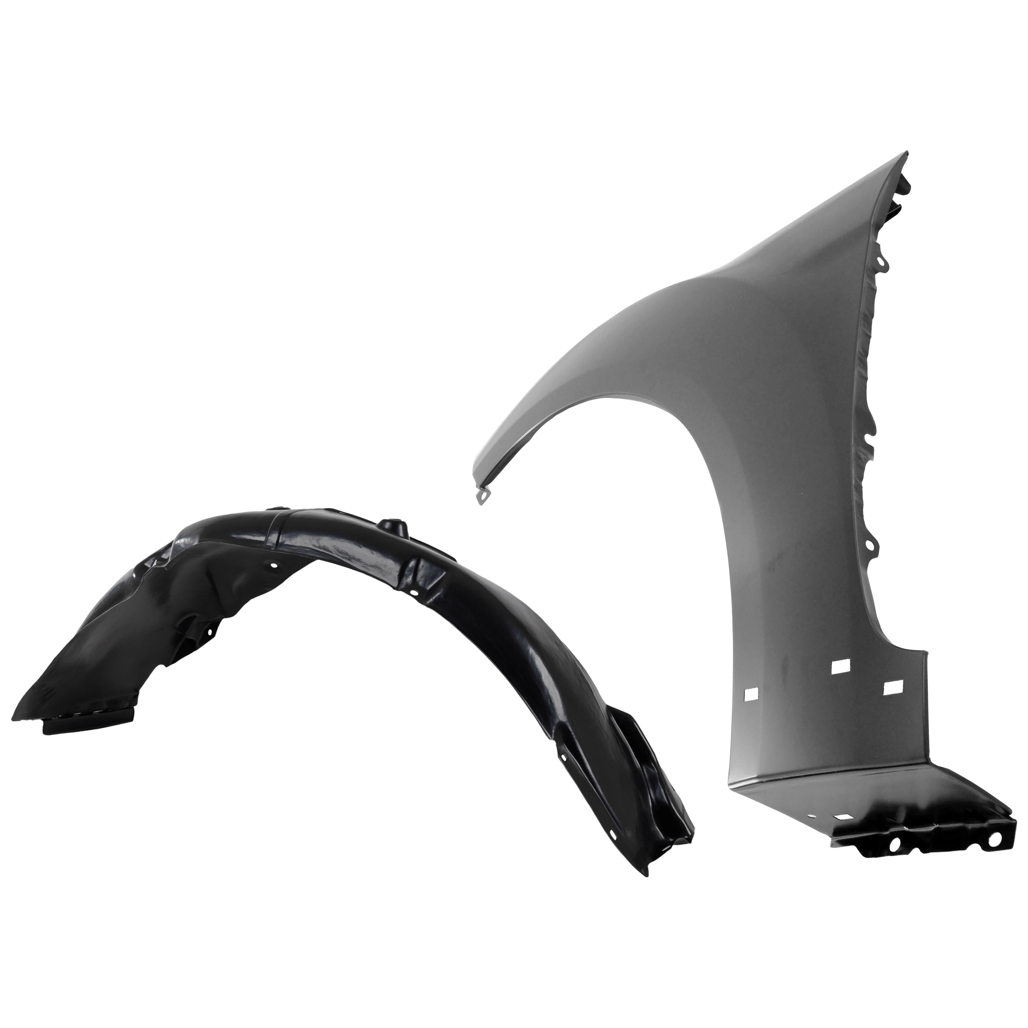 AM VELOSTER 13-15 FRONT FENDER LH Primed with Fender Liner SKU KIT 050926 AE675 Partslink HY1240157 HY1248160 OEM 663112V500-868112V510 PFM