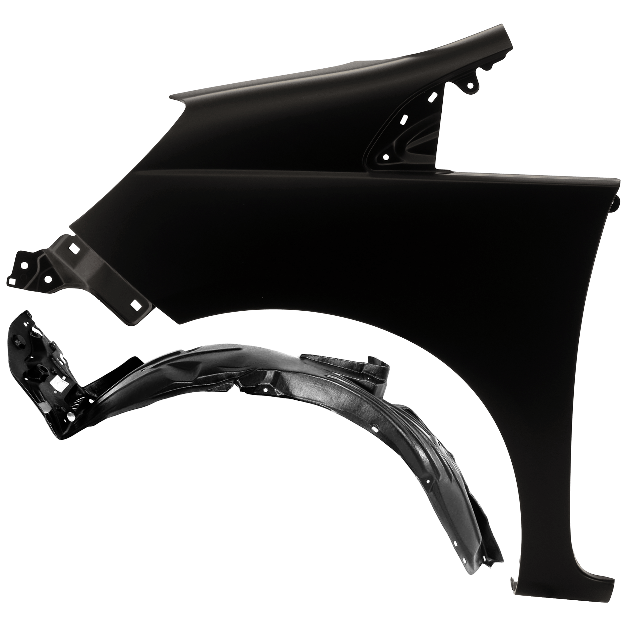 AM FIT 09-11 FRONT FENDER LH Primed with Fender Liner SKU KIT 050926 AE677 Partslink HO1240176 HO1248133 OEM 60261TK6A90ZZ 74151TK6A01