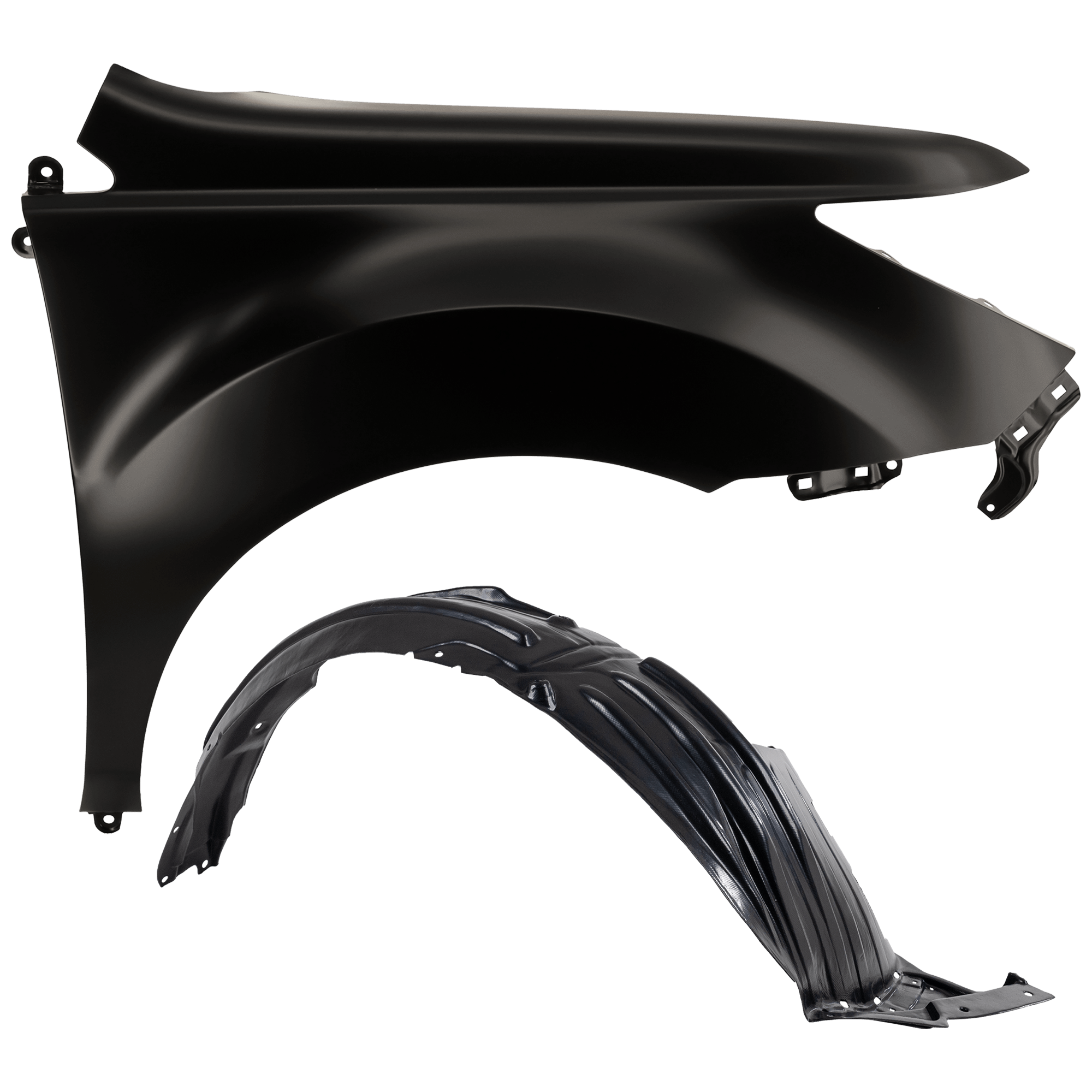 AM MDX 07-13 FRONT FENDER RH Primed with Fender Liner SKU KIT 050926 AE681 Partslink AC1241119 AC1249123 OEM 60210STXA90ZZ 74101STXA00