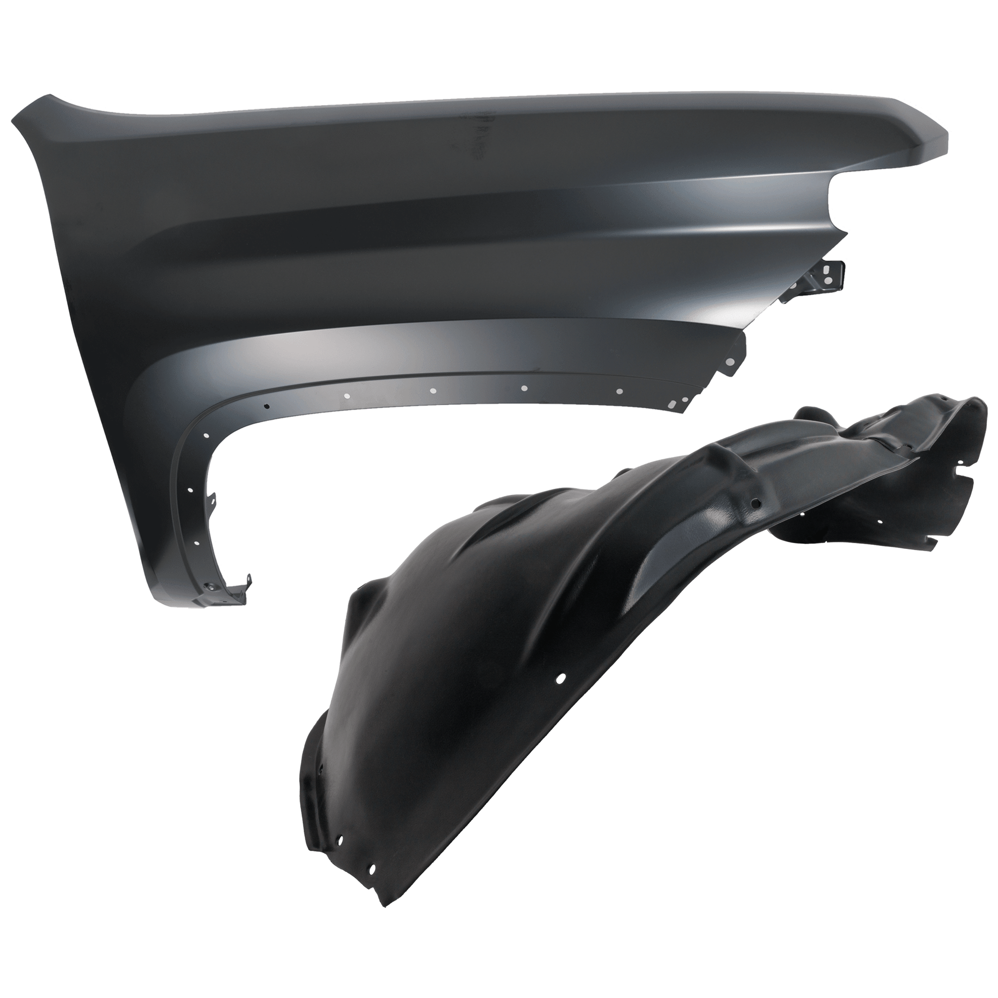 AM SILVERADO 2500 HD 20-23 SILVERADO 3500 HD 20-23FRONT FENDER RH Primed with Fender Liner SKU KIT 050926 AE69 Partslink GM1241424 GM1249313 OEM 84581167-84185369