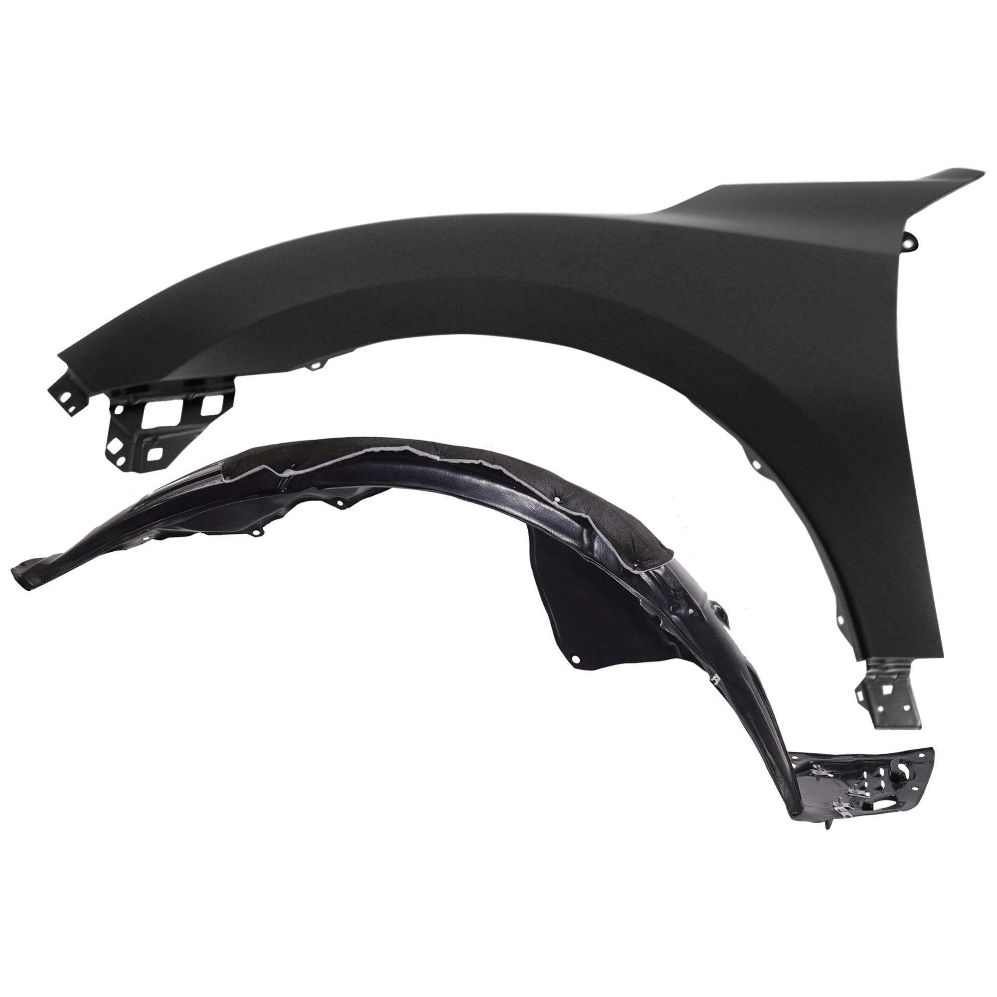 AM CIVIC 20-21 FRONT FENDER LH 2 pc Kit Primed with Fender Liner SKU KIT 050926 AE700 Partslink HO1240195 HO1248193 OEM 60261TGGA00ZZ 74151TGGA20 PFM