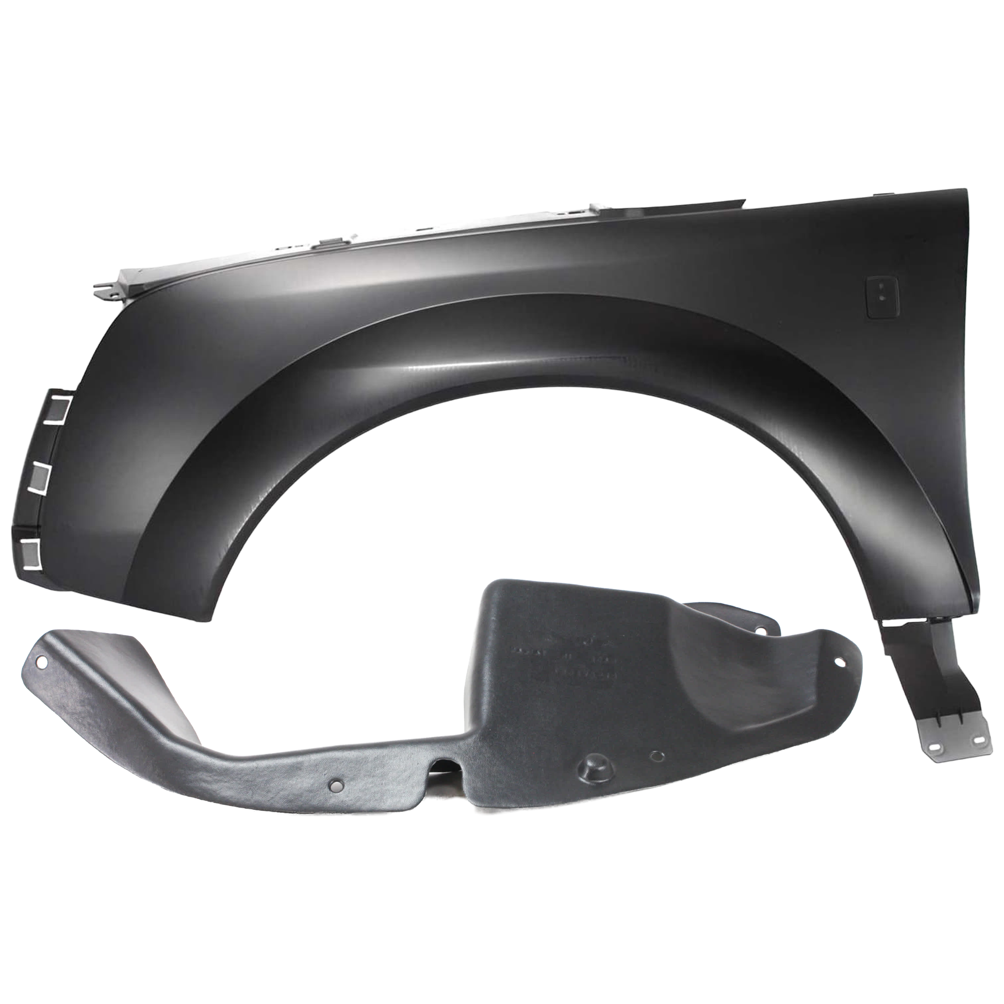 AM VUE 02-07 FRONT FENDER LH 2 pc Kit Primed with Fender Liner SKU KIT 050926 AE706 Partslink GM1240295 GM1250140 OEM 15842336-22624531
