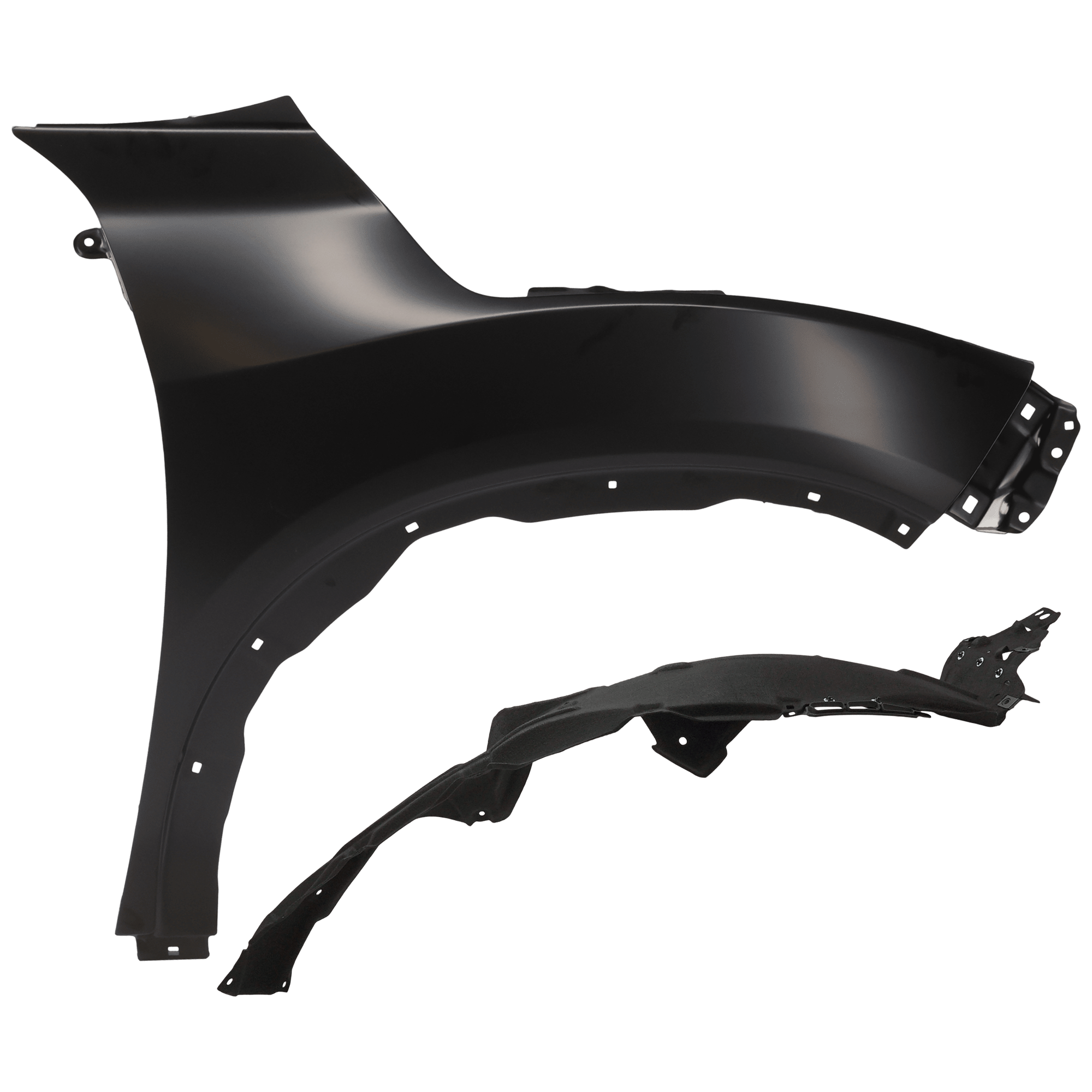AM HR V 19-22 FRONT FENDER RH 2 pc Kit Primed with Fender Liner SKU KIT 050926 AE717 Partslink HO1241190 HO1249190 OEM 60211T7WA90ZZ 74100T7WA30