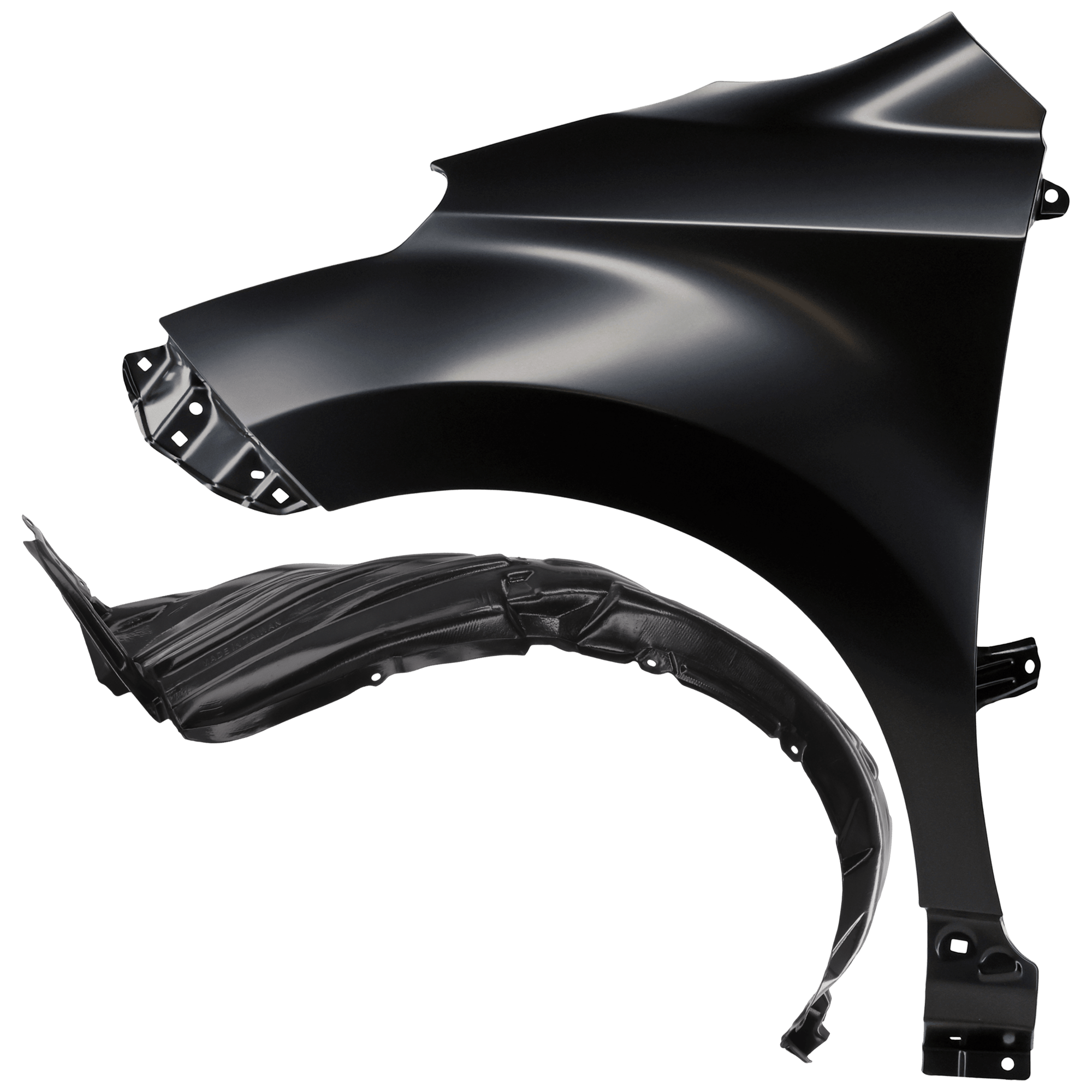 AM XD 08-14 FRONT FENDER LH 2 pc Kit Primed with Fender Liner SKU KIT 050926 AE718 Partslink SC1240107 SC1248107 OEM 5380252090-5387652250