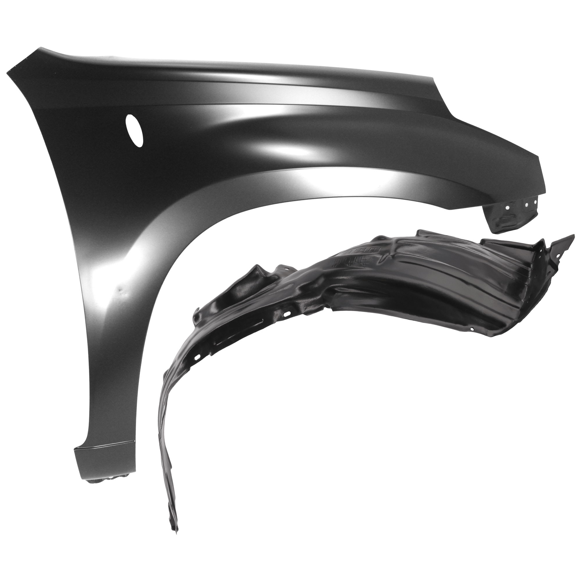 AM RAV4-01-05 FRONT FENDER RH 2 pc Kit Primed with Fender Liner SKU KIT 050926 AE720 Partslink TO1241190 TO1249113 OEM 5381142170-5387542051