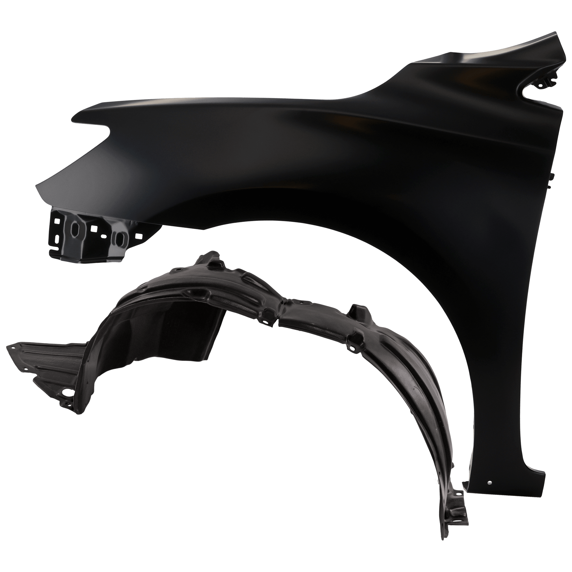 AM SENTRA 17-19 FRONT FENDER LH 2 pc Kit Primed with Fender Liner SKU KIT 050926 AE742 Partslink NI1240223 NI1248162 OEM F31013YUAA 638414FU0A