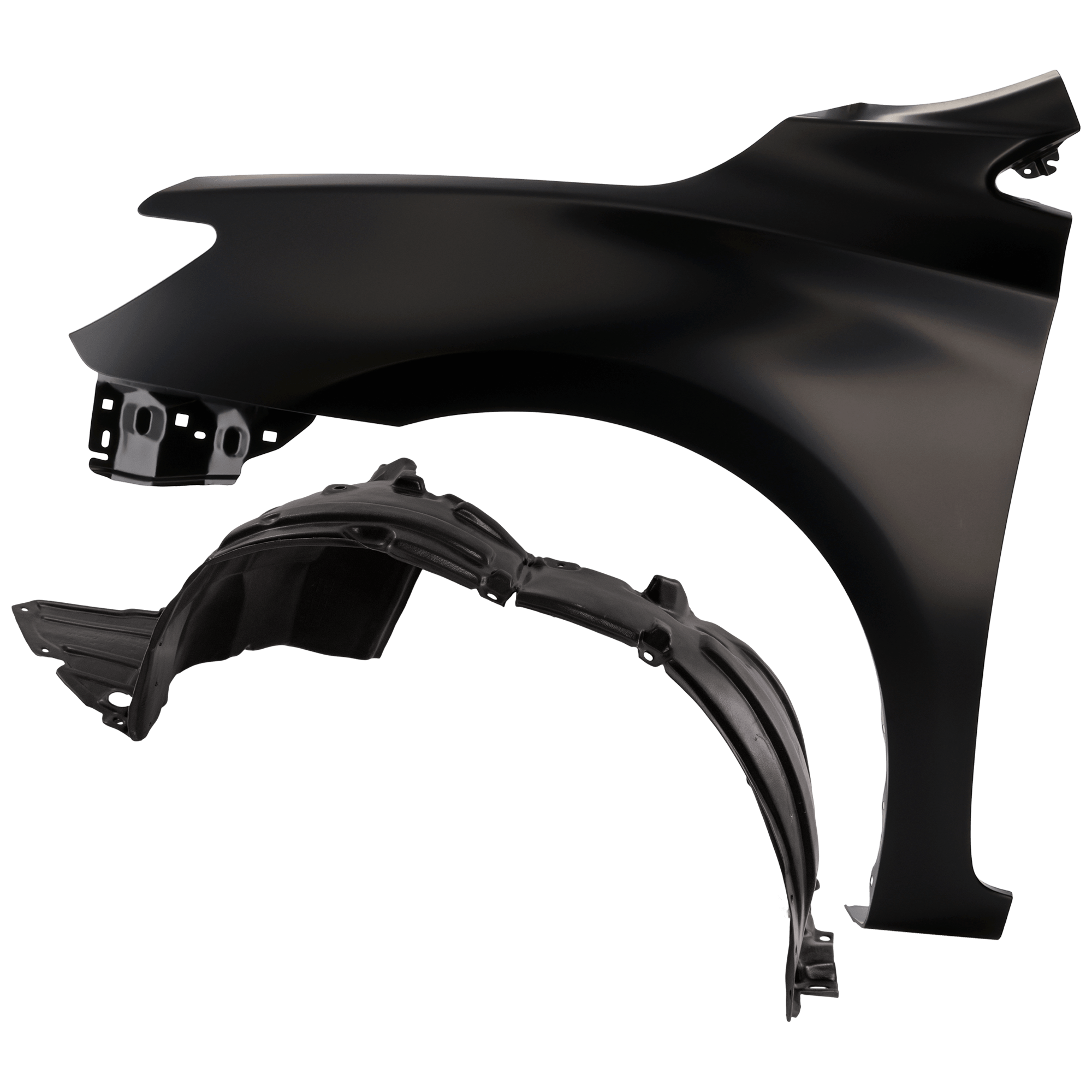 AM SENTRA 17-19 FRONT FENDER LH 2 pc Kit Primed with Fender Liner SKU KIT 050926 AE743 Partslink NI1240222 NI1248162 OEM F31013YUMA 638414FU0A