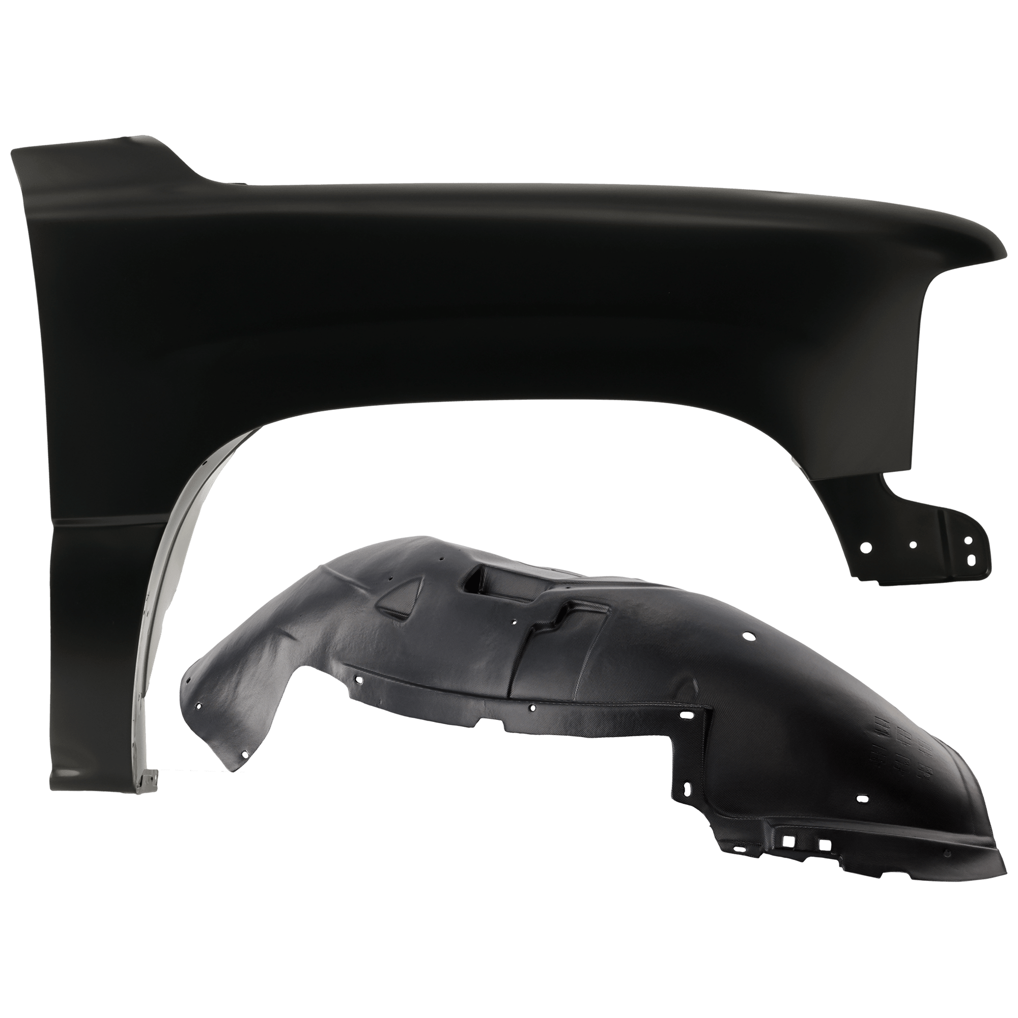 AM SILVERADO 2500 HD 01-02 SILVERADO 3500-01-02FRONT FENDER RH Primed with Fender Liner SKU KIT 050926 AE74 Partslink GM1241267 GM1249165 OEM 12476220-15268589