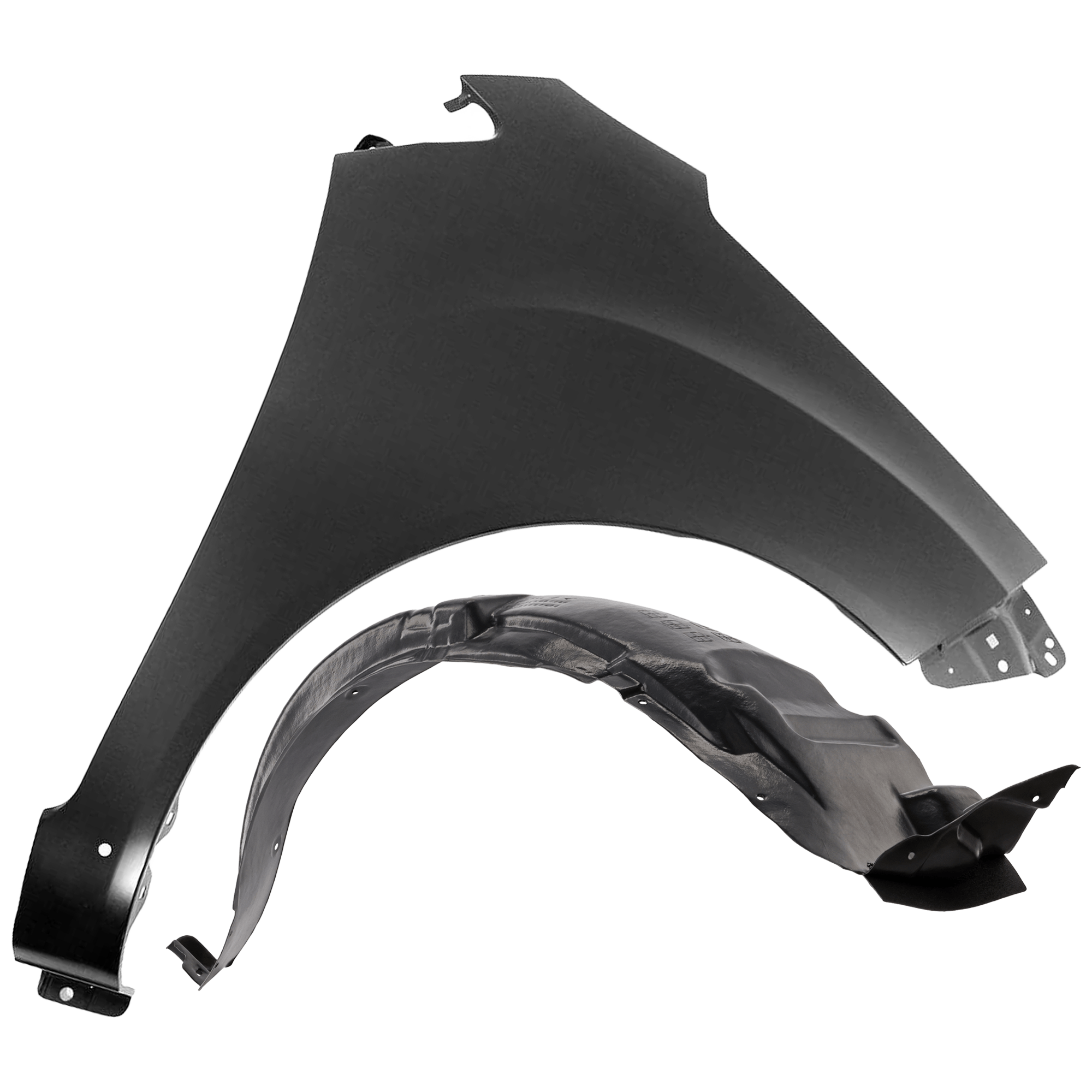 AM SPARK 13-15 FRONT FENDER RH 2 pc Kit Primed with Fender Liner SKU KIT 050926 AE754 Partslink GM1241378 GM1249299 OEM 95364007-95977331-95238349