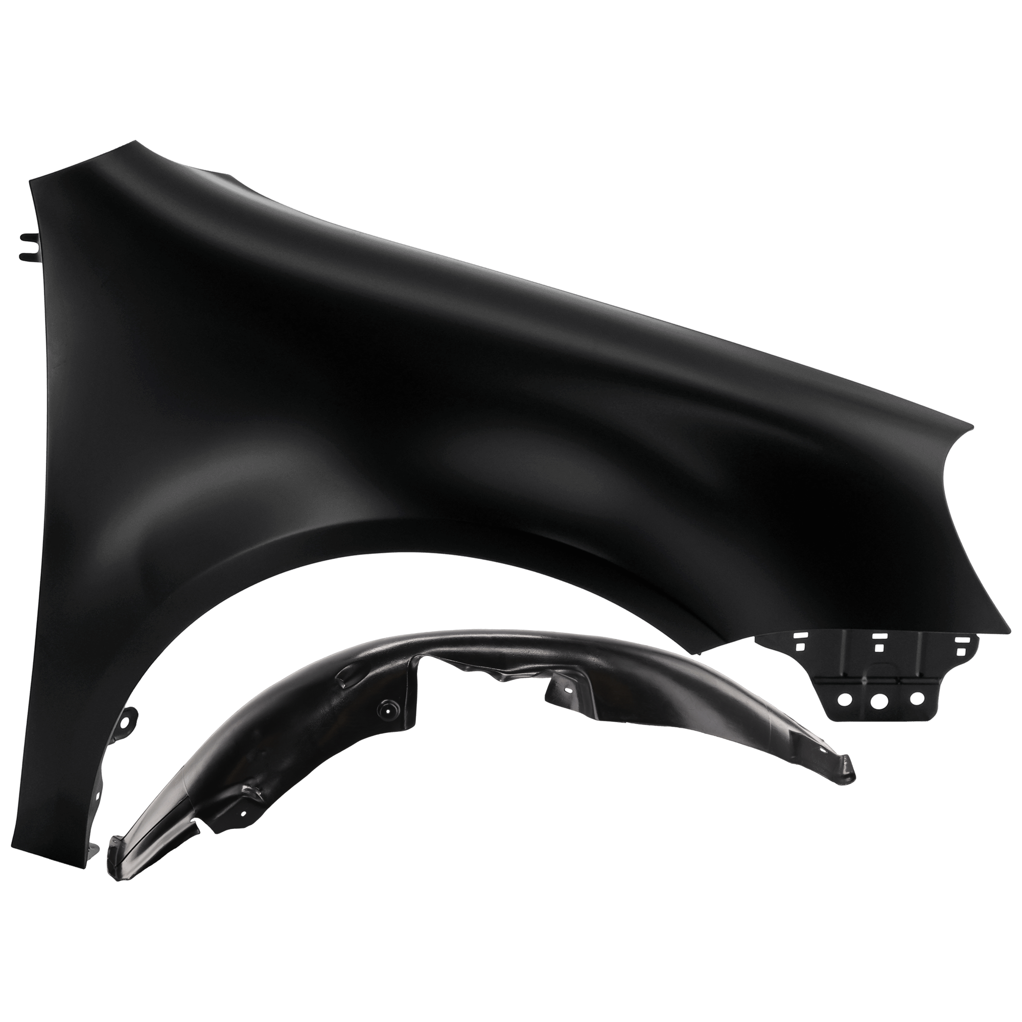AM GOLF GTI 06-06 FRONT FENDER RH 2 pc Kit Primed with Fender Liner SKU KIT 050926 AE774 Partslink VW1241137 VW1249103 OEM 1K6821022A 1J0809962B 1JM80995