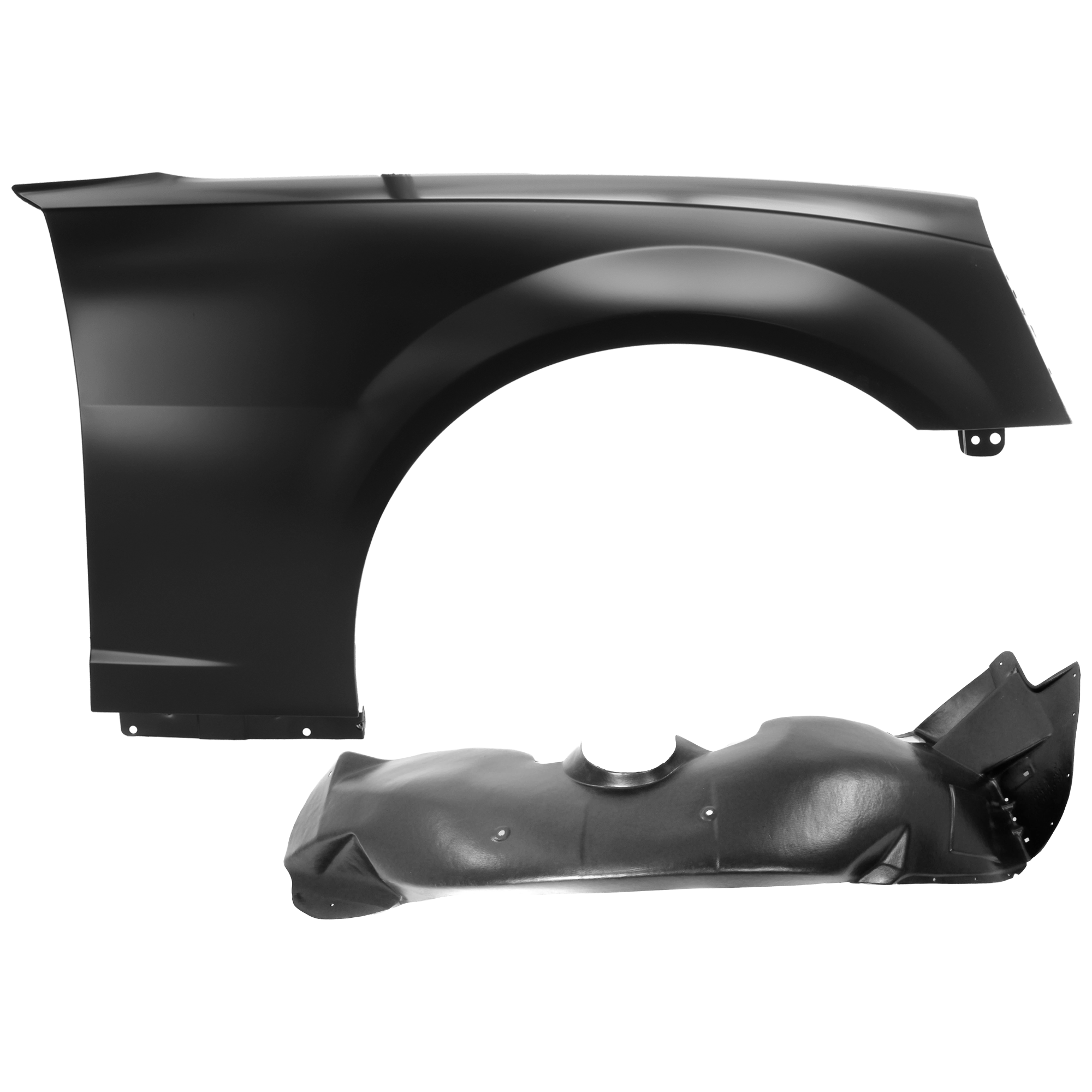 AM CAMARO 12-15 FRONT FENDER RH 2 pc Kit Primed with Fender Liner SKU KIT 050926 AE777 Partslink GM1241365 GM1249254 OEM 20943622-20952838