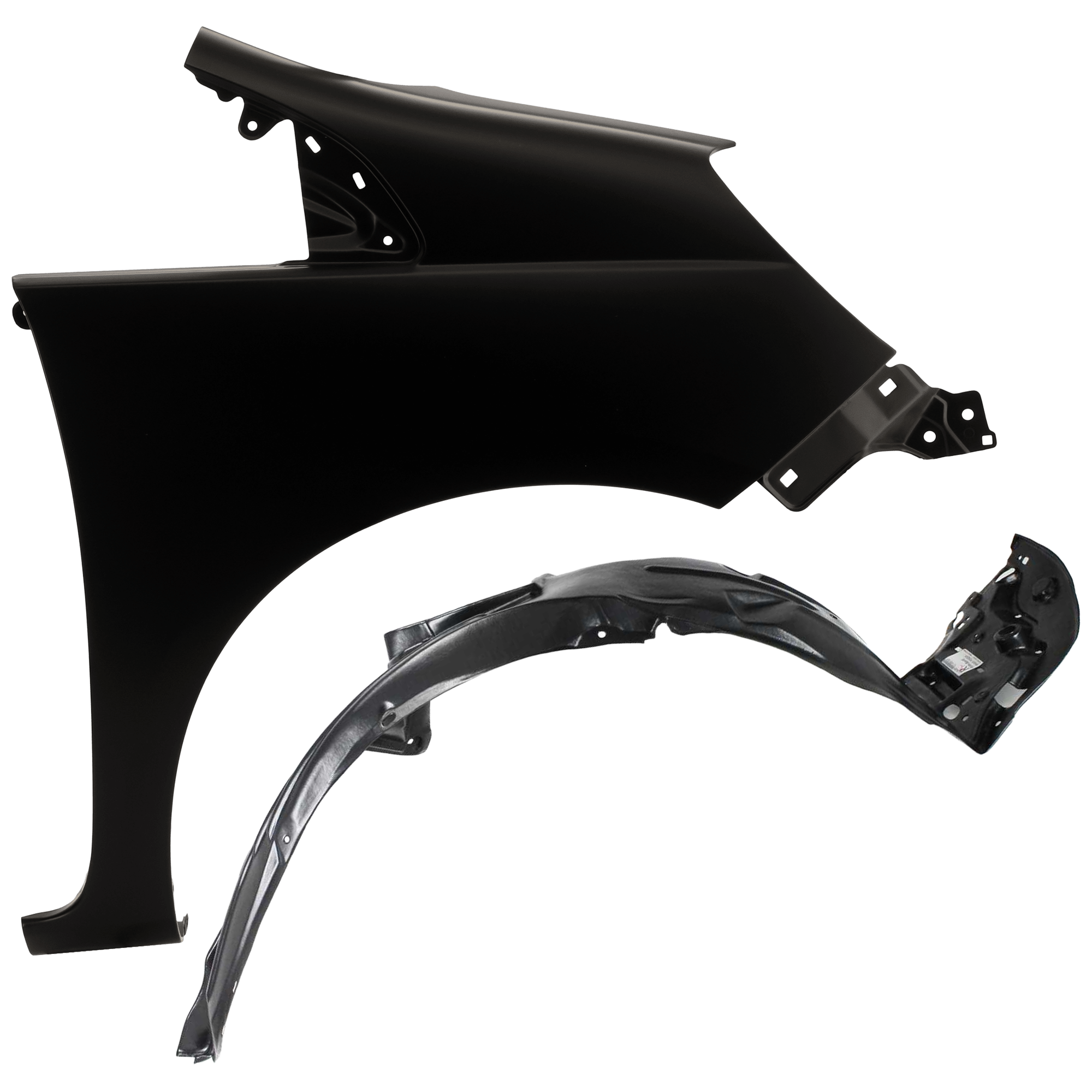 AM FIT 09-11 FRONT FENDER RH 2 pc Kit Primed with Fender Liner SKU KIT 050926 AE781 Partslink HO1241176 HO1249133 OEM 60211TK6A90ZZ 74101TK6A01