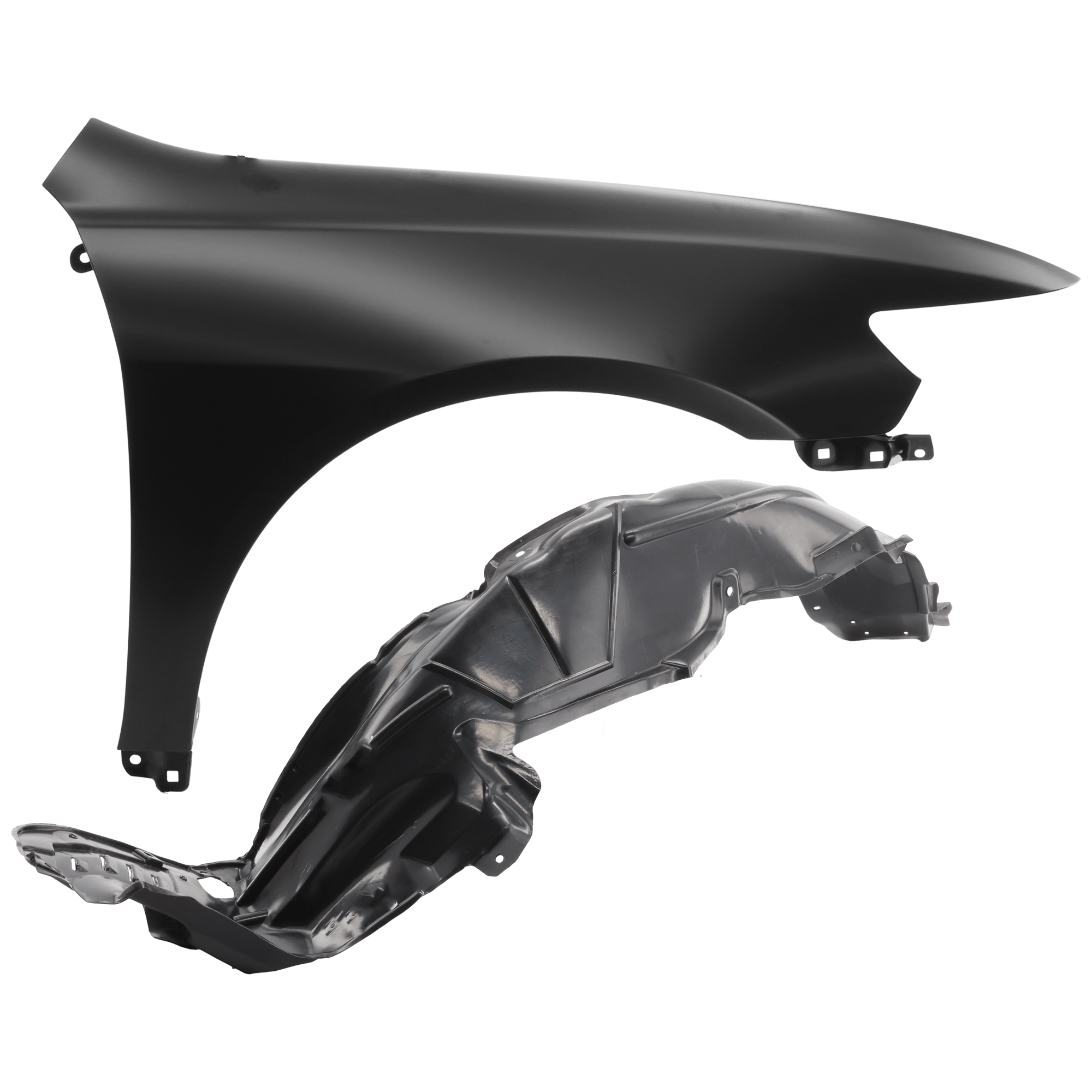 AM TSX 04-05 FRONT FENDER RH 2 pc Kit Primed with Fender Liner SKU KIT 050926 AE791 Partslink AC1241116 AC1249118 OEM 60211SEAA90ZZ 74101SEA000