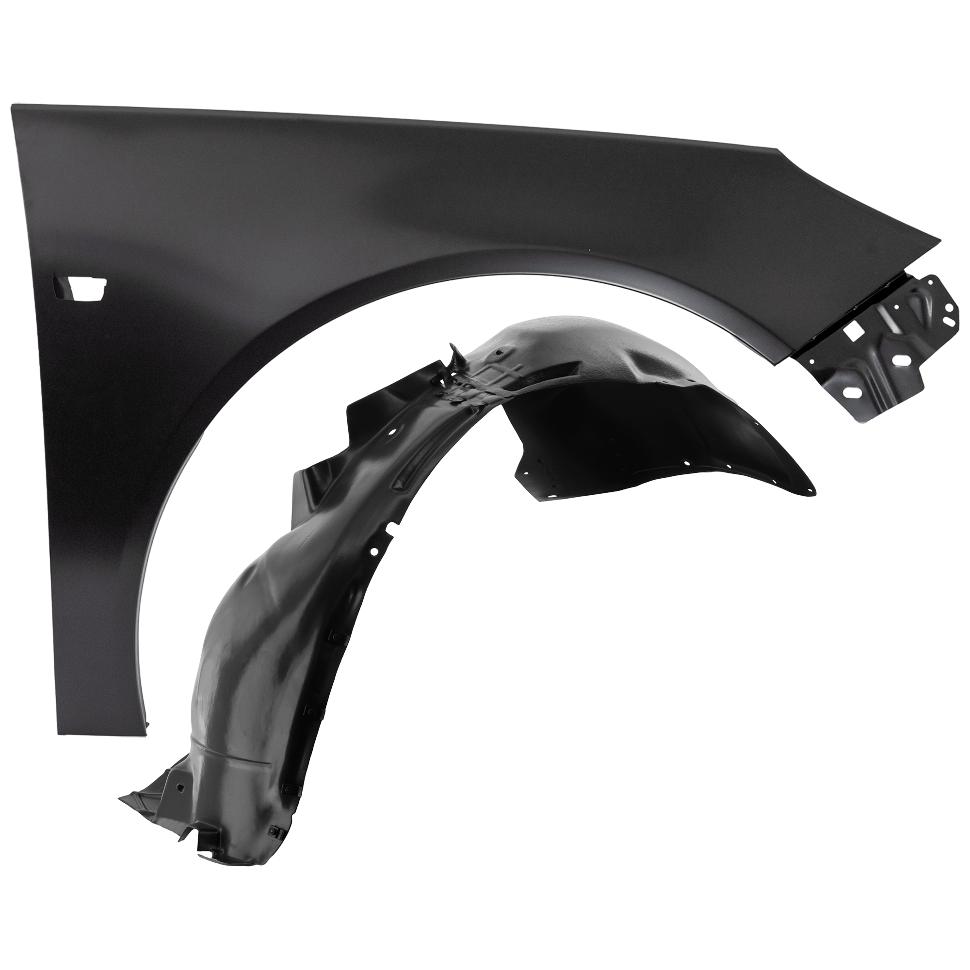 AM REGAL 11-11 FRONT FENDER RH 2 pc Kit Primed with Fender Liner SKU KIT 050926 AE795 Partslink GM1241367 GM1249283 OEM 13277521-23191944