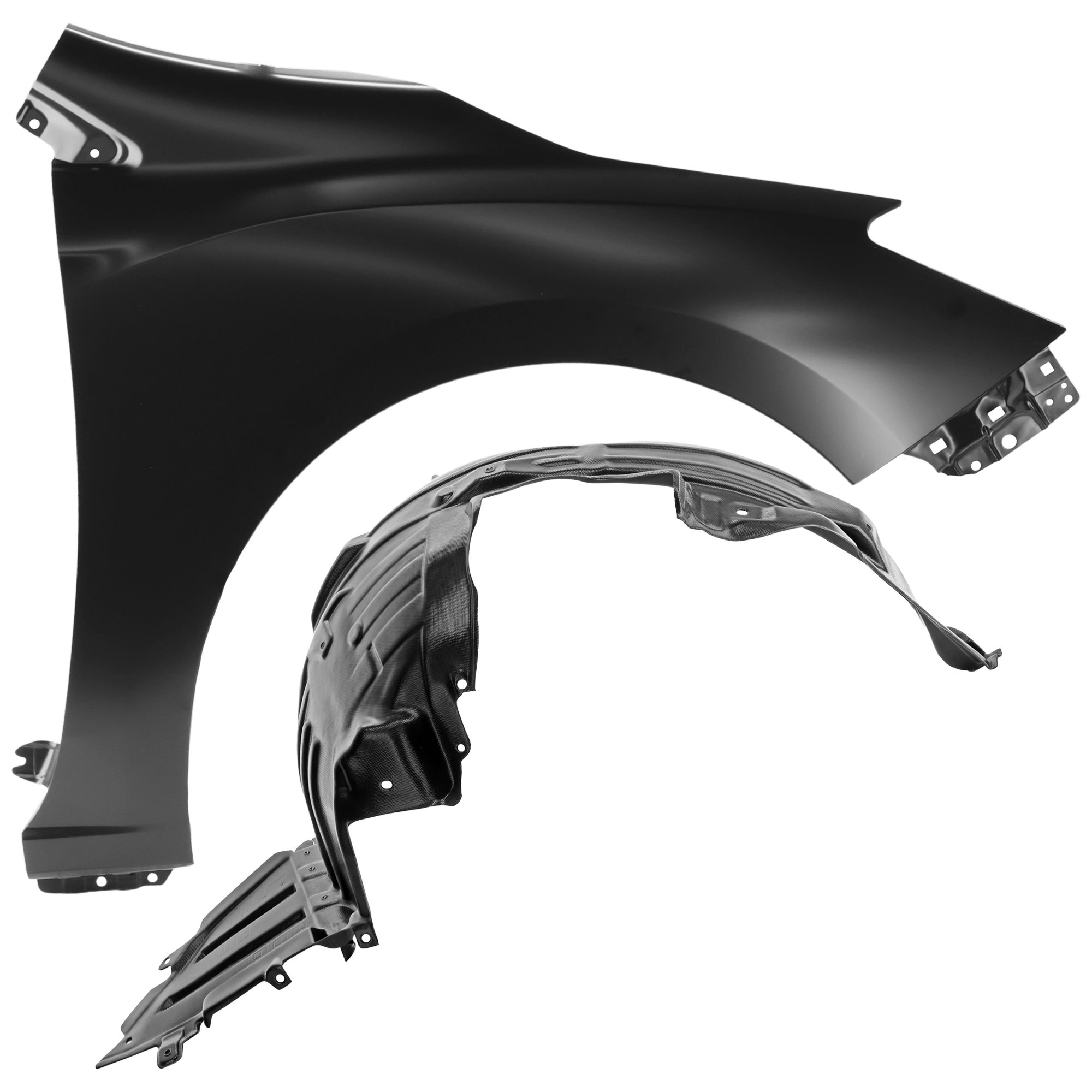 AM IMPREZA 17-22 FRONT FENDER RH Primed with Fender Liner SKU KIT 050926 AE87 Partslink SU1241149 SU1249128 OEM 57120FL00A9P 59110FL00A PFM