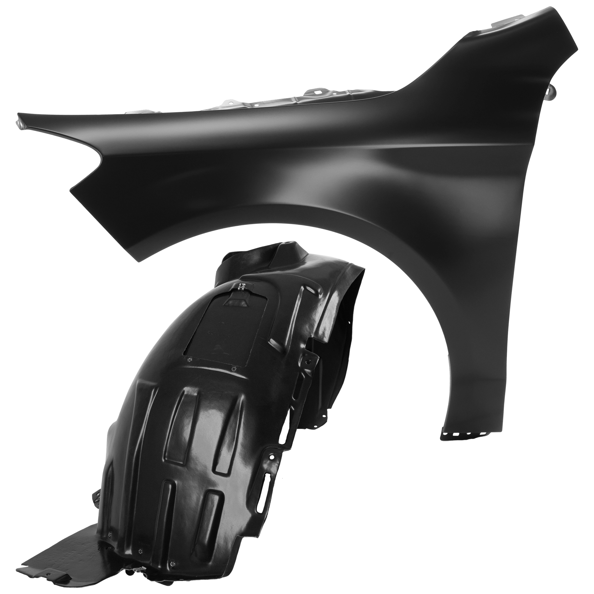 AM CLA250-14-19 CLA45 AMG 14-19FRONT FENDER LH Primed with Fender Liner SKU KIT 050926 AE90 Partslink MB1240148 MB1248175 OEM 1178810101 PFM 2466900100