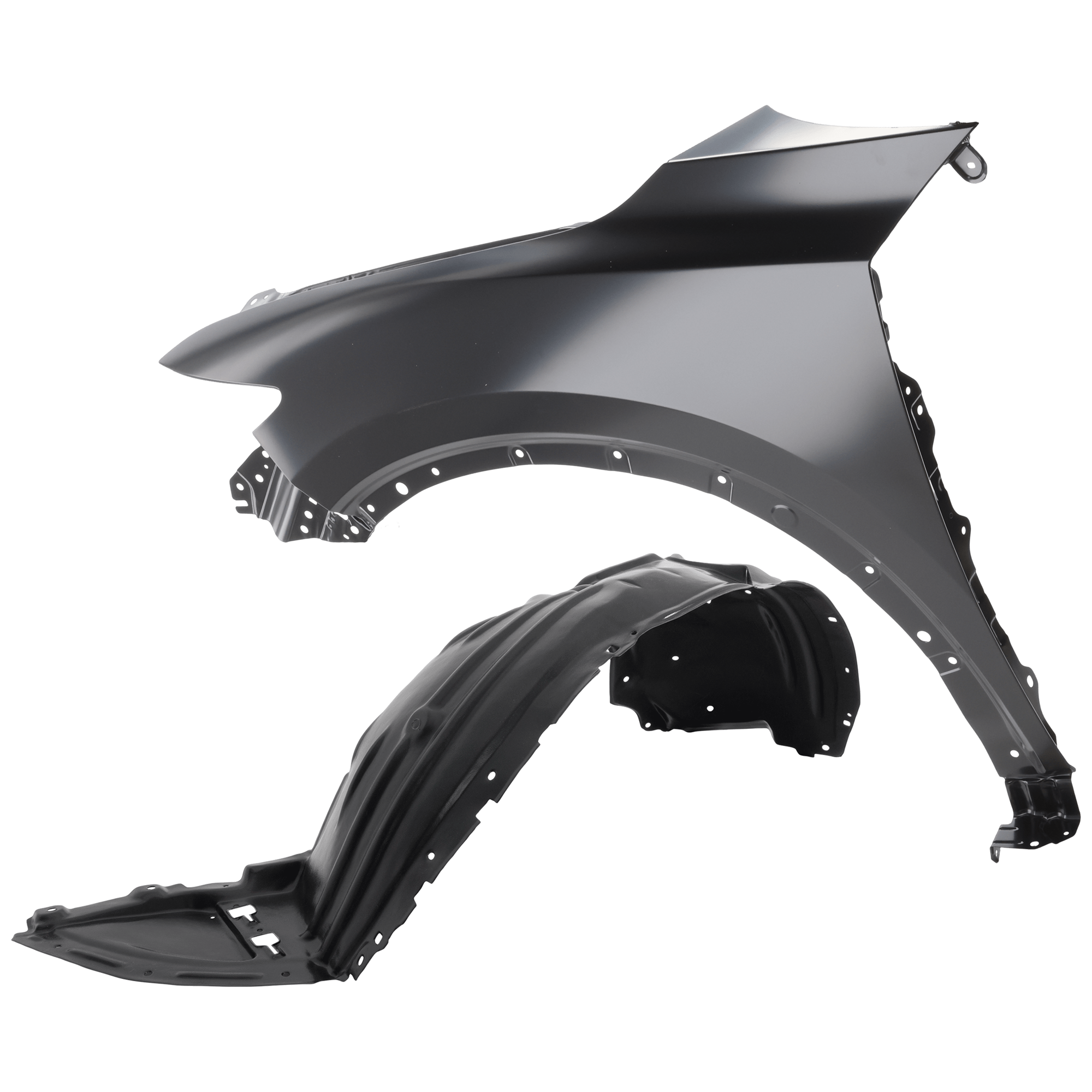 AM CX 5-17-21 FRONT FENDER LH Primed with Fender Liner SKU KIT 050926 AE97 Partslink MA1240179 MA1248149 OEM KB7W52211 KB7W56140C