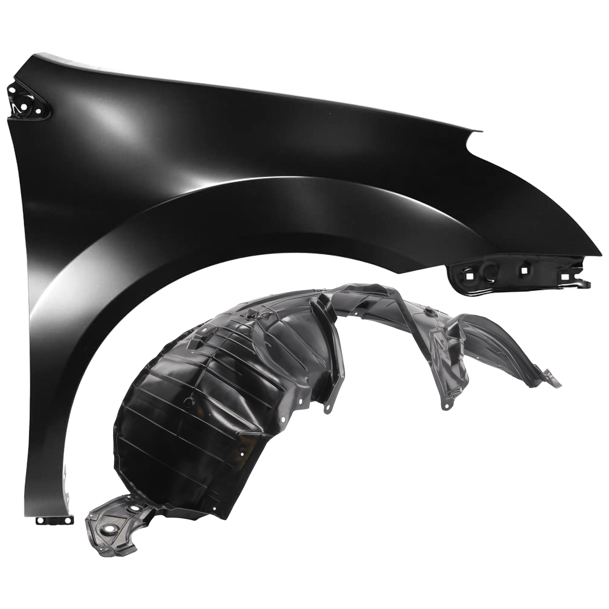 AM ROGUE 08-10 FRONT FENDER RH Primed with Fender Liner SKU KIT 050926 AE98 Partslink NI1241188 NI1249117 OEM FCA00JM0MA 63842JM00A