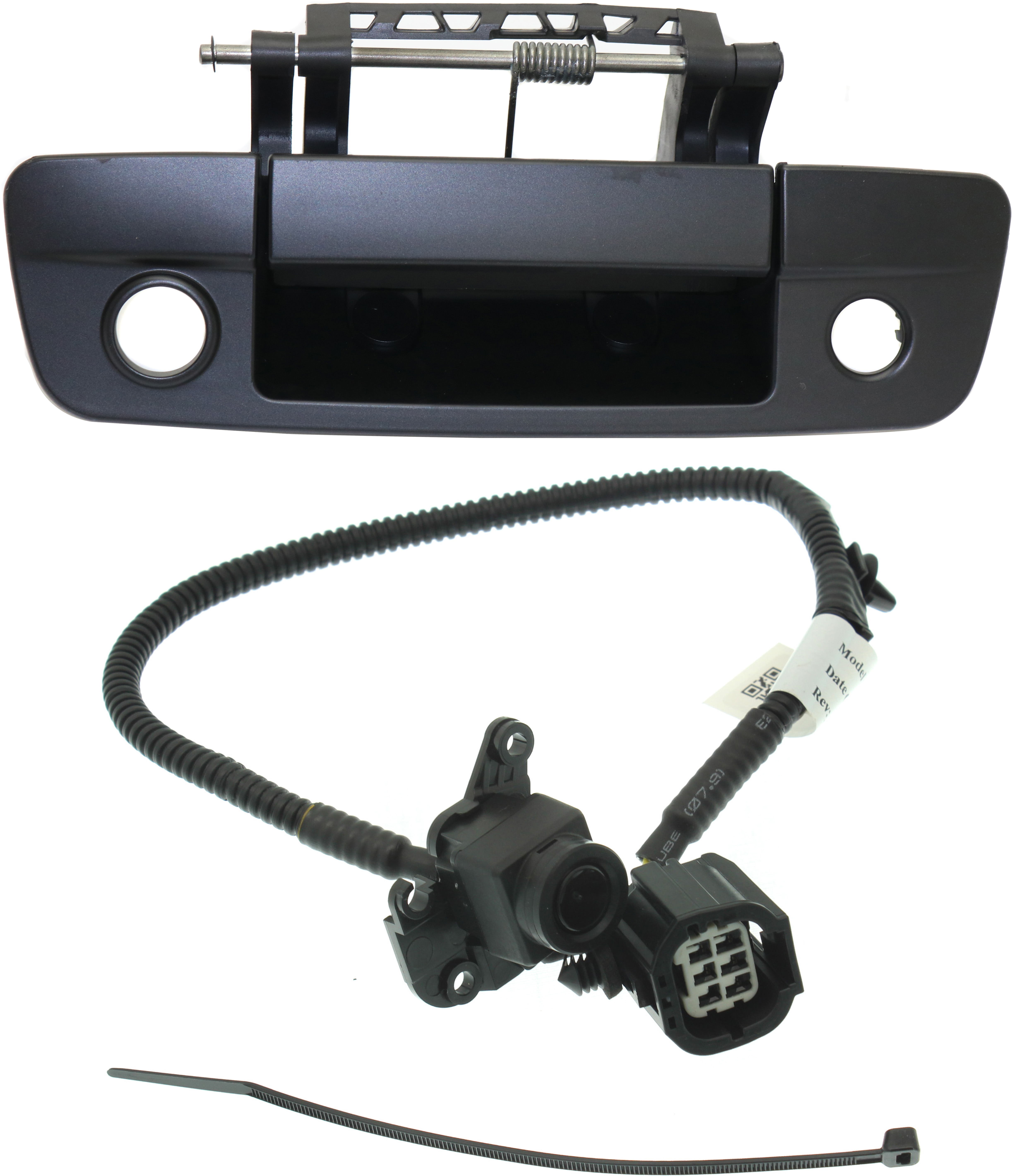 AM DODGE FULL SIZE P U 09-12 TAILGATE HANDLE AND BACK UP CAMERA Outside Primed Black w Key Hole and Cable 2 pc Kit with Back Up Camera SKU KIT 051016-02 Partslink CH1960100 OEM 68084284AB PFM 56054164AD