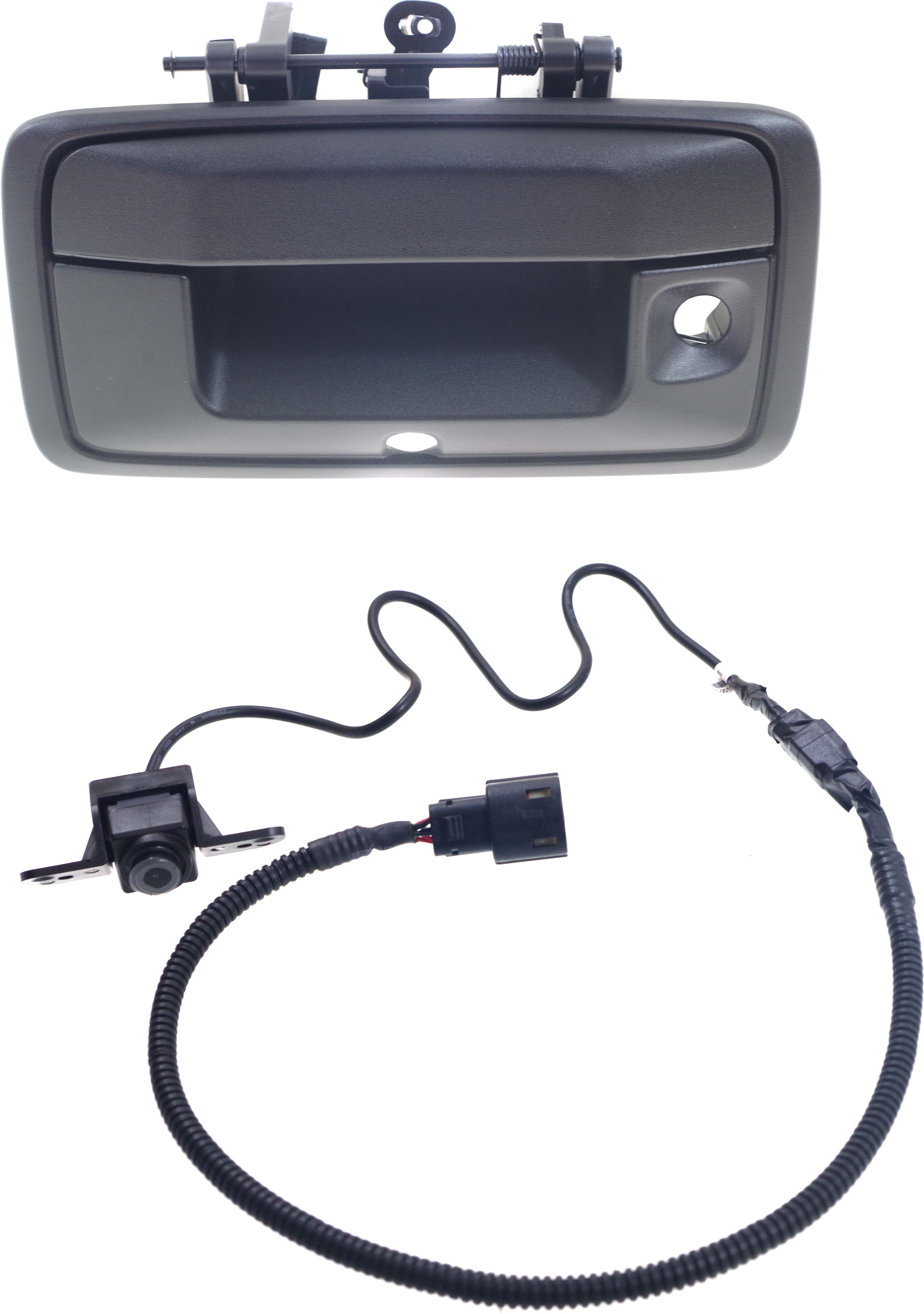 AM COLORADO 15-20 TAILGATE HANDLE Outside Textured Black w Key Hole and Cable 2 pc Kit with Back Up Camera SKU KIT 051016-21 Partslink GM1960103 OEM 23457650 PFM 84143039