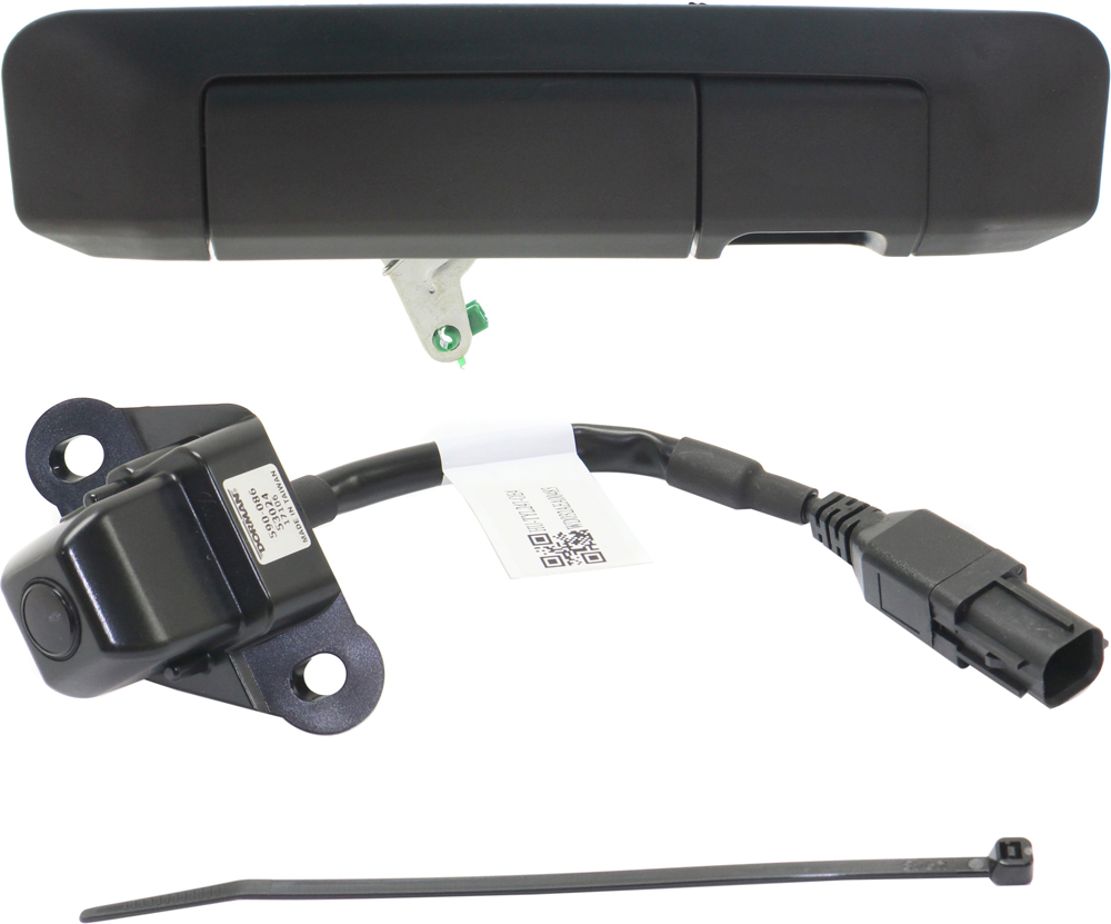 AM TACOMA 09-13 TAILGATE HANDLE AND BACK UP CAMERA Outside Textured Black w Key Hole 2 pc Kit with Back Up Camera SKU KIT 051016-24 Partslink TO1915116 TO1960100 OEM 6909004020-8679004010-86790040