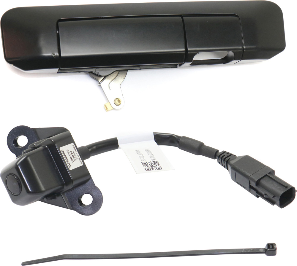 AM TACOMA 09-15 TAILGATE HANDLE AND BACK UP CAMERA Outside Primed Black w Cable 2 pc Kit with Back Up Camera SKU KIT 051016-25 Partslink TO1960100 OEM 6909004020 PFM 8679004010-8679