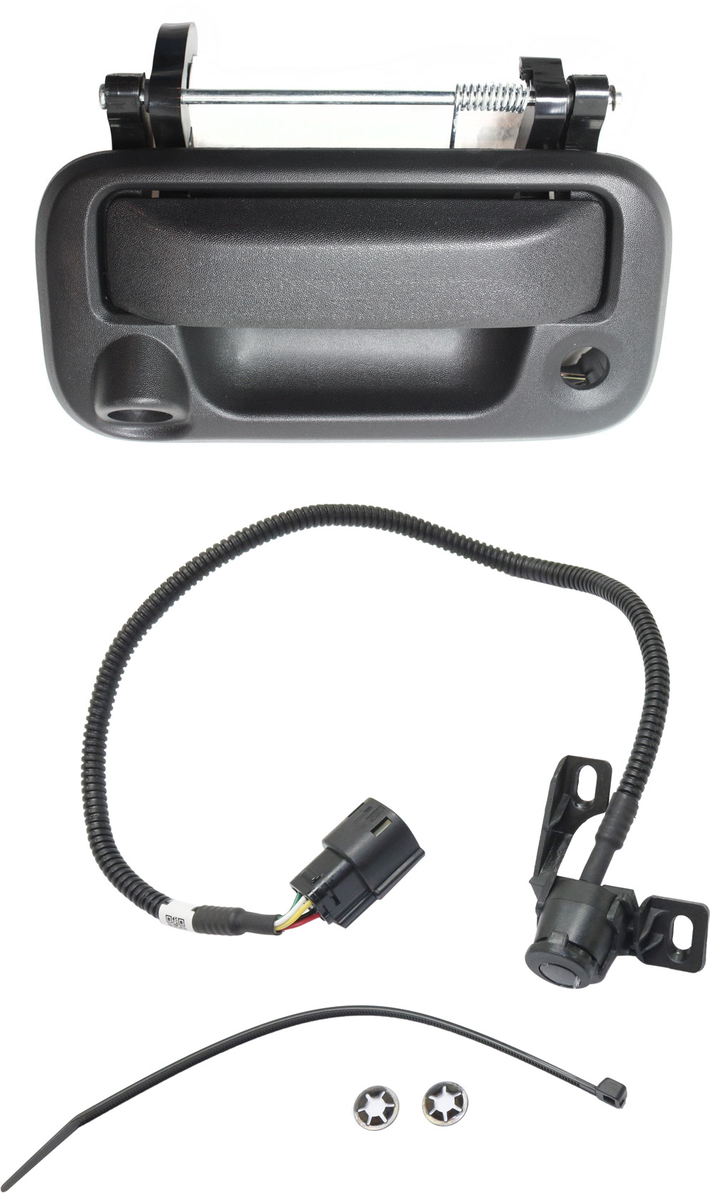 AM F 150 MARK LT 07-08 TAILGATE HANDLE Outside 2 pc Kit with Back Up Camera SKU KIT 051016-29 Partslink FO1915123 FO1960100 OEM 8L3Z9943400AC 8L3Z19G490C
