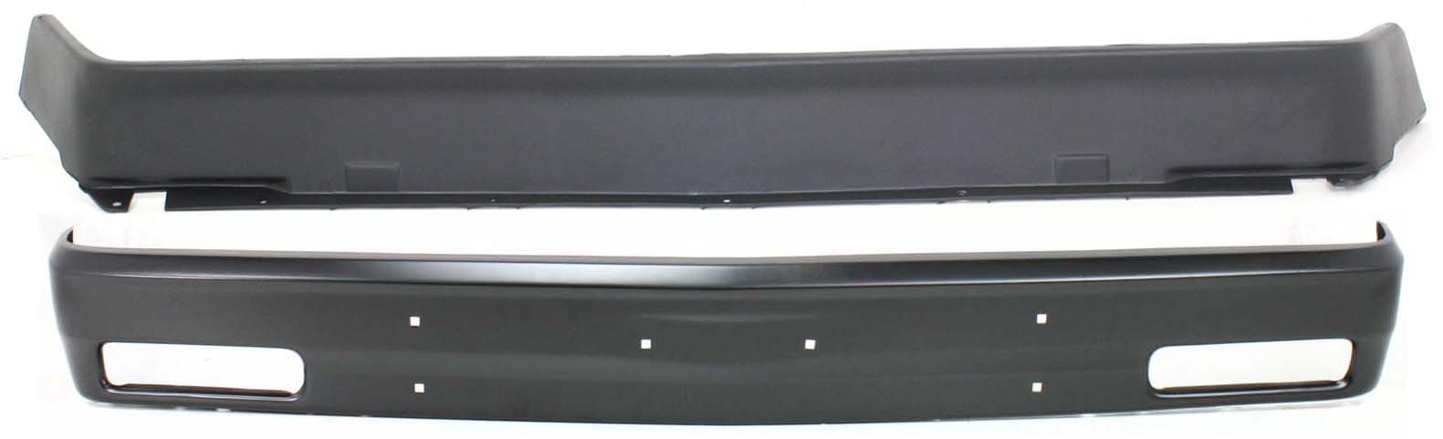 AM S10-82-90 FRONT BUMPER 2 pc kit with Valance SKU KIT 051017-08 Partslink GM1002138 GM1090104 OEM 14030576-14056772