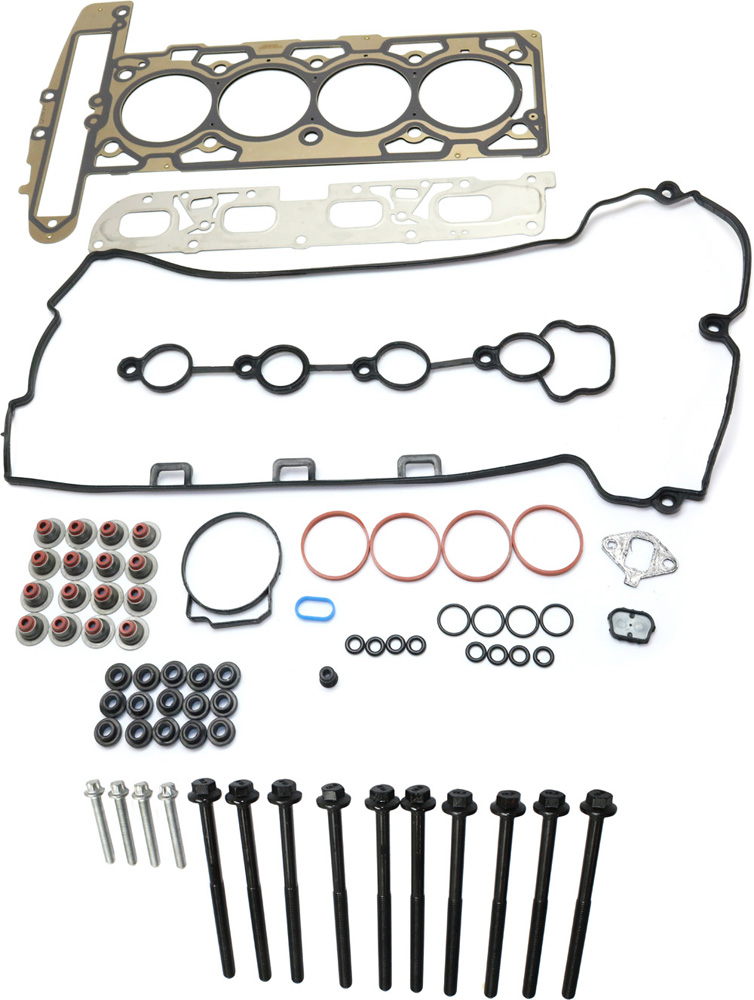 AM SKY 07-10 MALIBU 08-12 HEAD GASKET SET 15 pc Kit w Cylinder Head Bolt Cylinder Head Gasket SKU KIT 051017-18