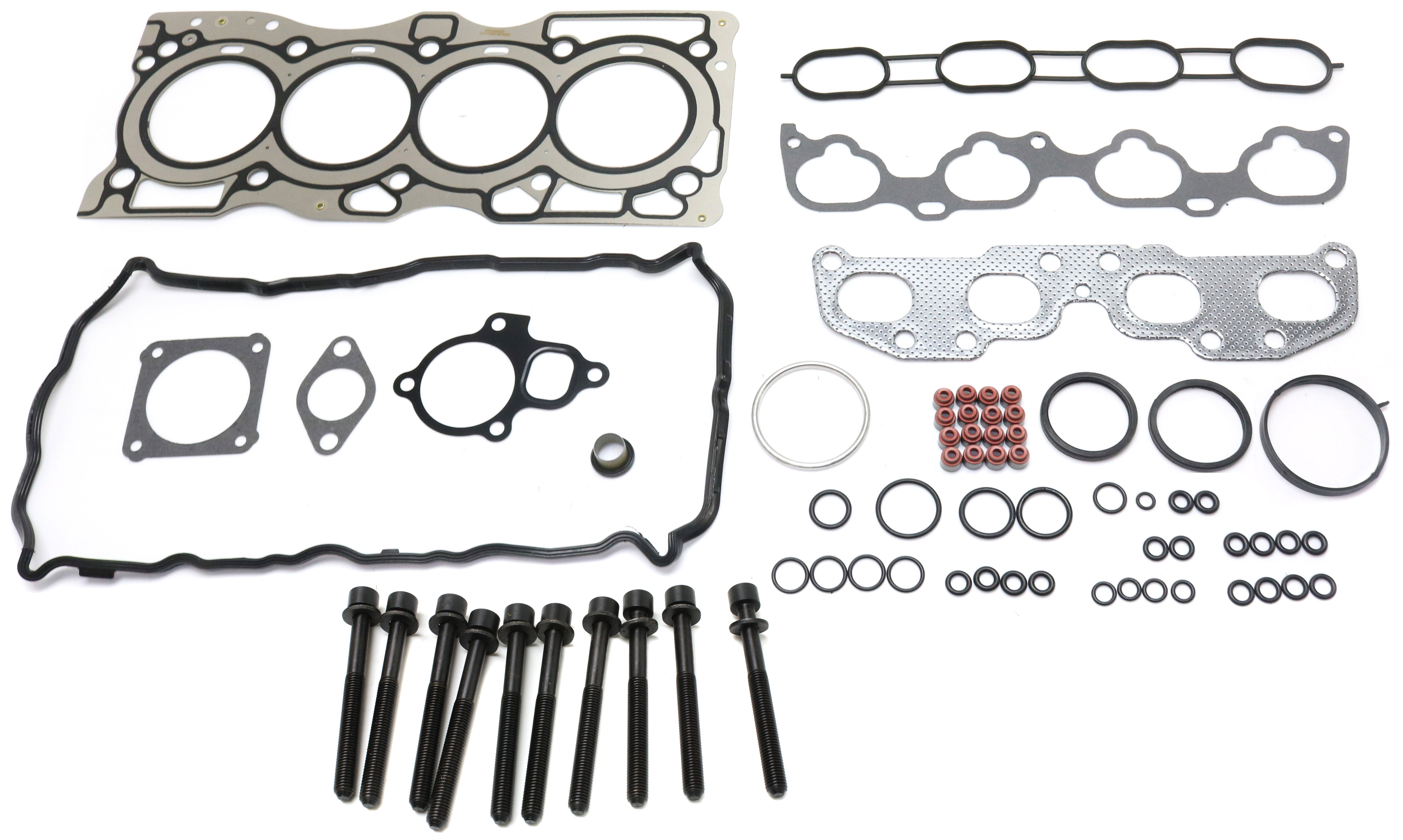 AM ALTIMA 07-12 ROGUE 08-13 ROGUE SELECT 14-15 HEAD GASKET SET 11 pc Kit w Cylinder Head Bolt Cylinder Head Gasket SKU KIT 051017-22