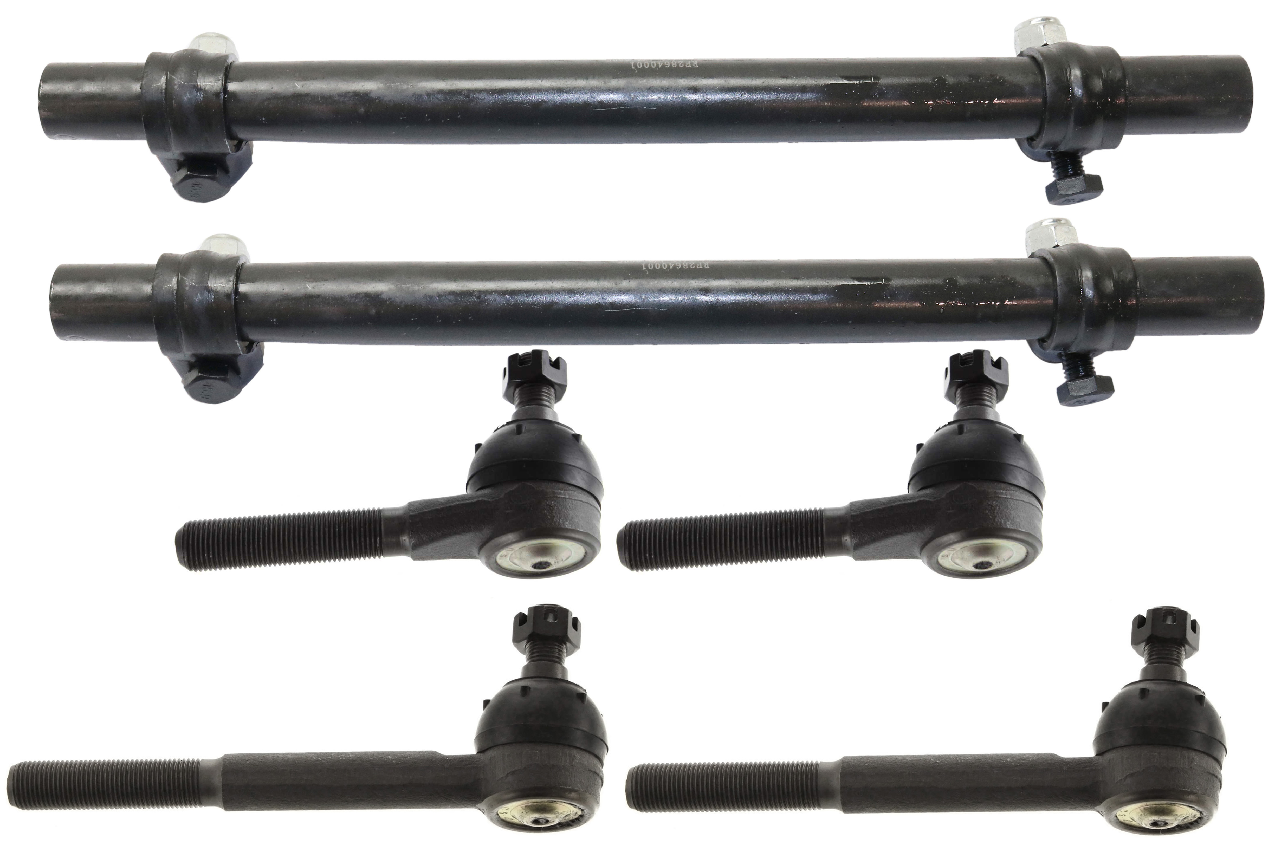 AM CROWN VICTORIA GRAND MARQUIS TOWN CAR 95-02 FRONT TIE ROD END RH AND LH 6 pc kit with Tie Rod Adjusting Sleeves SKU KIT 051017-32 OEM 381900-2691191-4251048-4251048