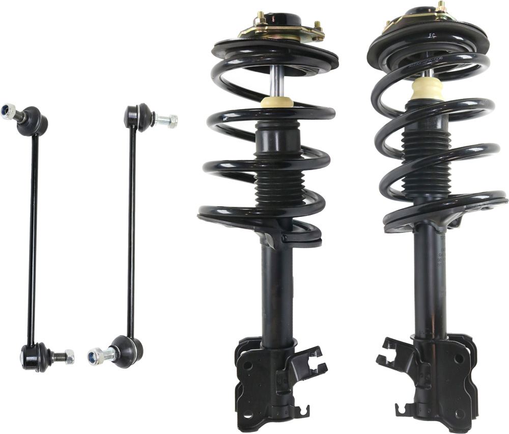 AM MURANO 03-07 FRONT SUSPENSION KIT RH AND LH 4 pc kit with Loaded Struts and Sway Bar Links SKU KIT 051017-38 OEM LS5494081L G57163-55S11761