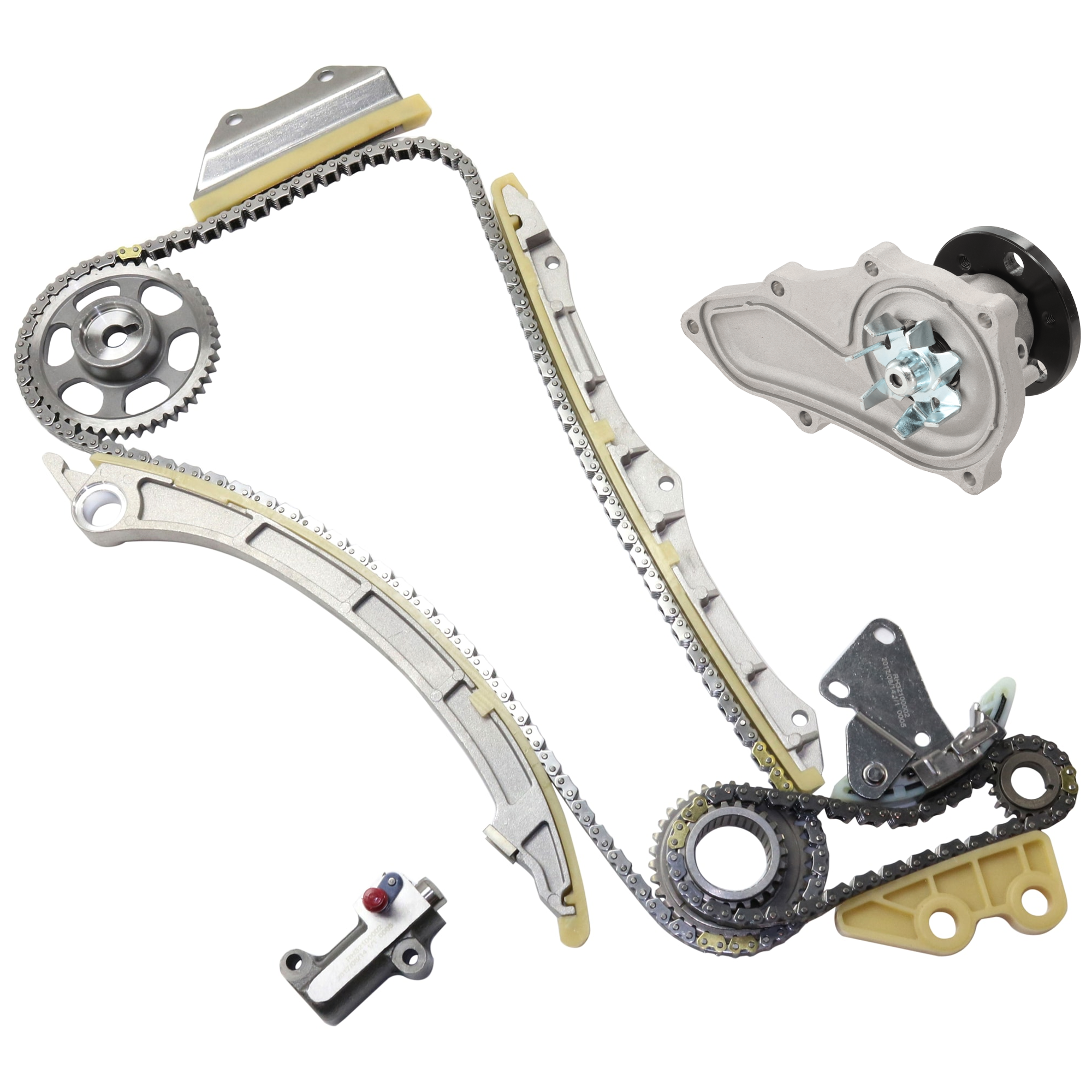 AM ACCORD 08-12 TSX 09-14 TIMING CHAIN KIT 2 pc kit with Water Pump SKU KIT 051017-46 OEM 12196-20958-42220-97507-181983