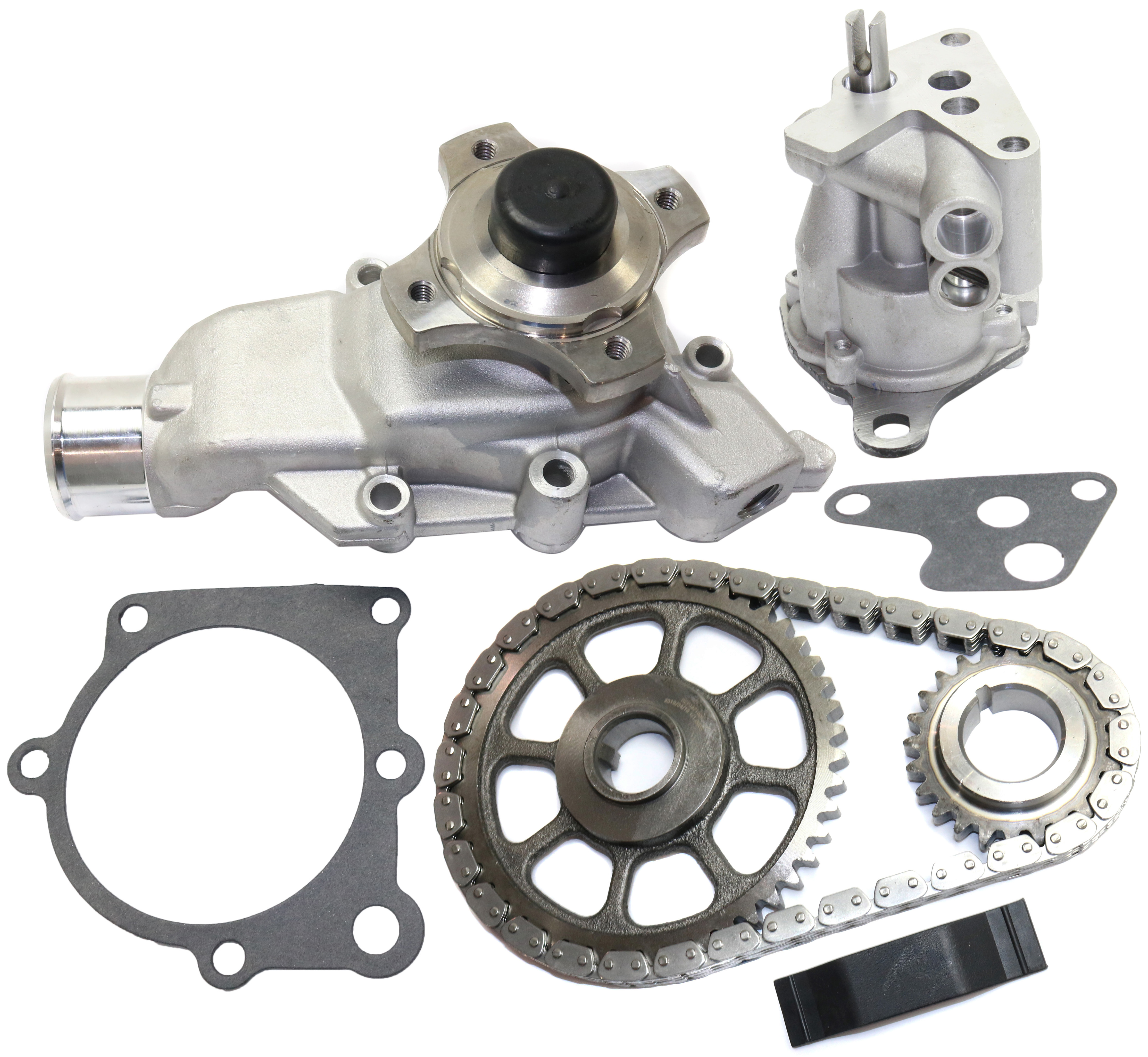 AM GRAND CHEROKEE 99-04 WRANGLER TJ 00-06 TIMING CHAIN KIT 3 pc kit with Oil Pump and Water Pump SKU KIT 051017-56 OEM 5012366AA