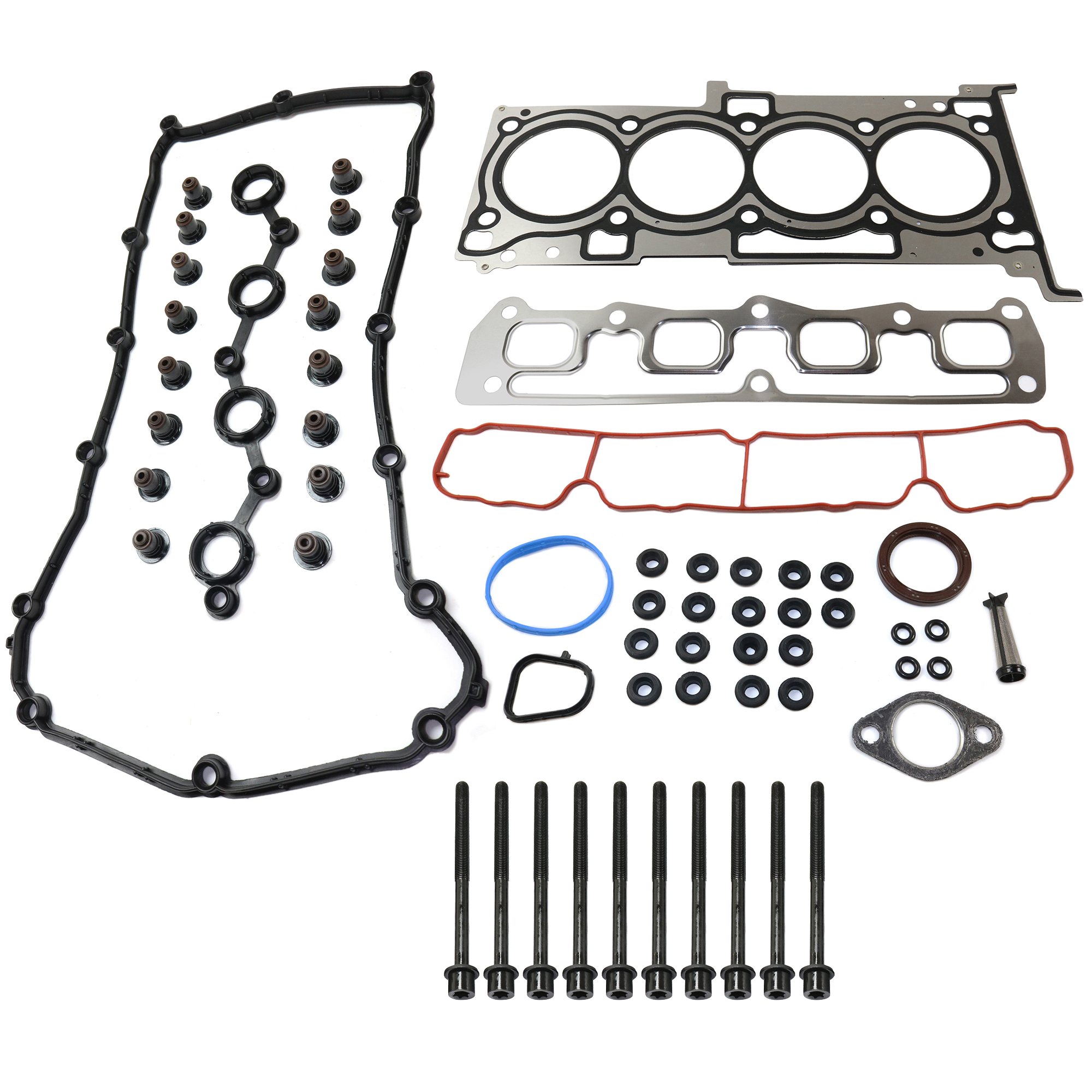 AM AVENGER 08-14 HEAD GASKET SET 11 pc Kit 4 Cyl 2.4L Engine w Cylinder Head Bolt Cylinder Head Gasket SKU KIT 051018-13