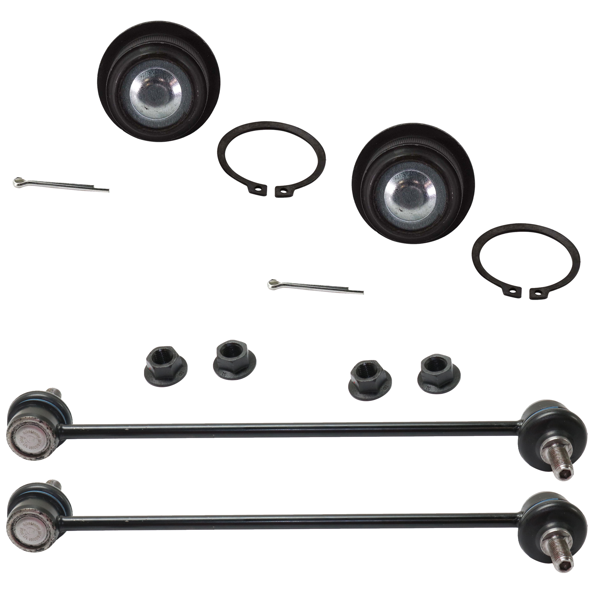 AM AVENGER 08-11 SEBRING 07-09 FRONT BALL JOINT RH AND LH Lower 4 pc kit with Sway Bar Link SKU KIT 051024 C108 OEM BJ81225 GS25503-5174185AC