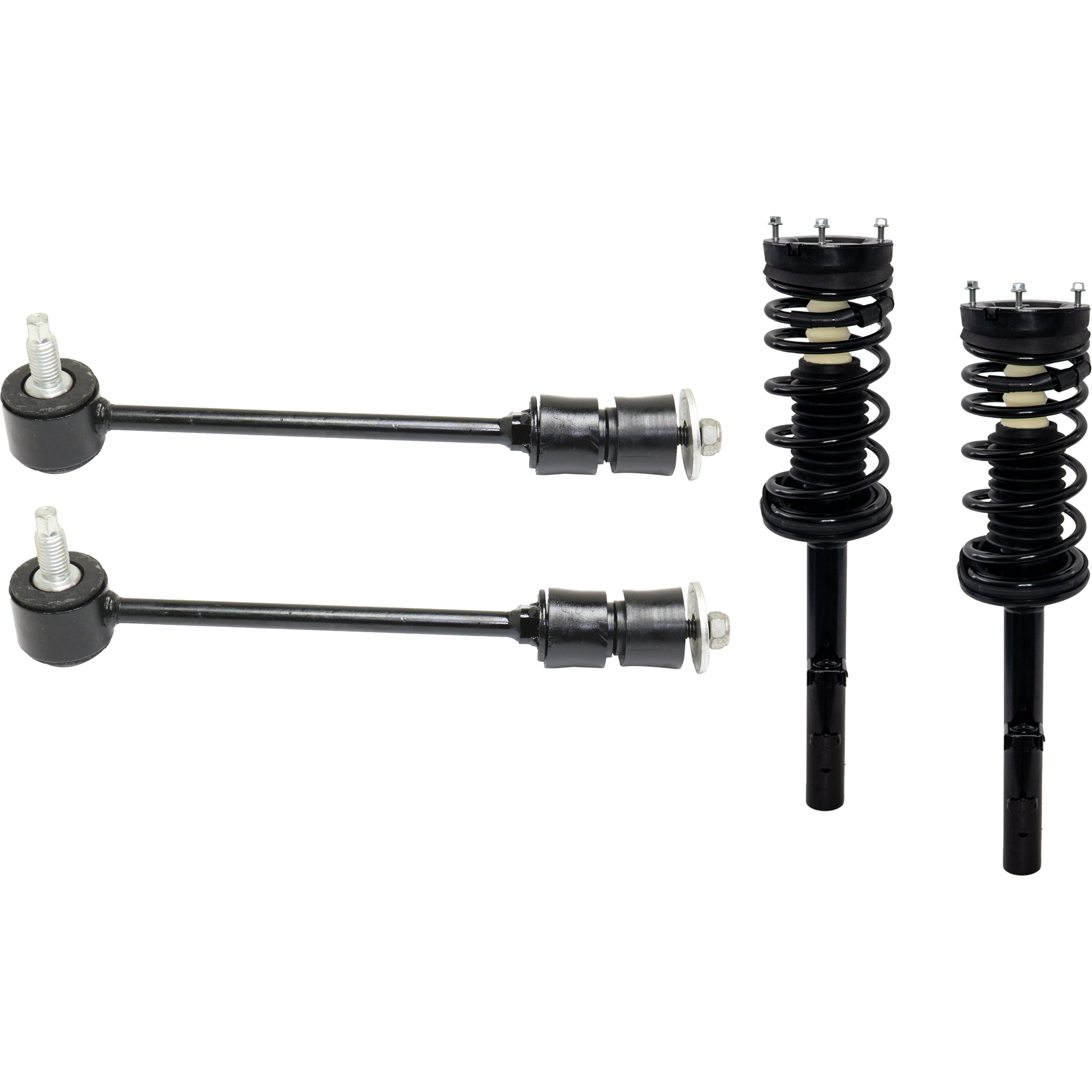 AM INTREPID CONCORDE 98-04 REAR FULLY LOADED STRUT RH AND LH Gas Charged Twin tube 4 pc Kit with Sway Bar Link SKU KIT 051024 C119 OEM 4782012AB 4782012AC 2651613-45