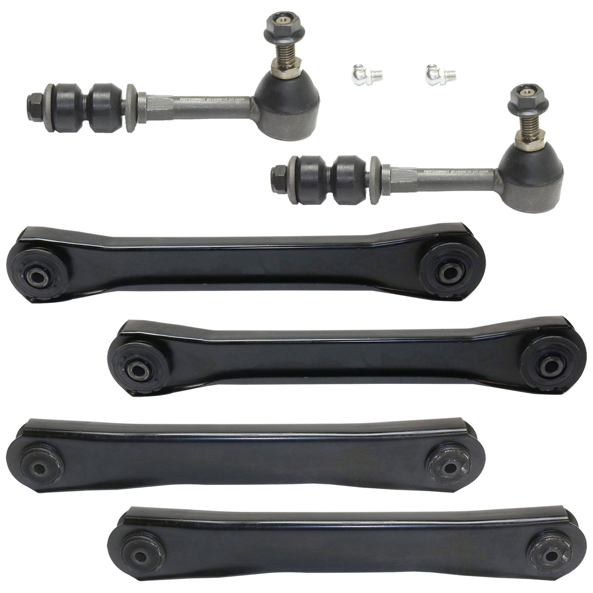 AM DODGE FULL SIZE PICKUP 94-95 FRONT CONTROL ARM RH AND LH Upper and Lower 6 pc kit with Sway Bar Link SKU KIT 051024 C135 OEM 52038752AC 52038850AC 52038850