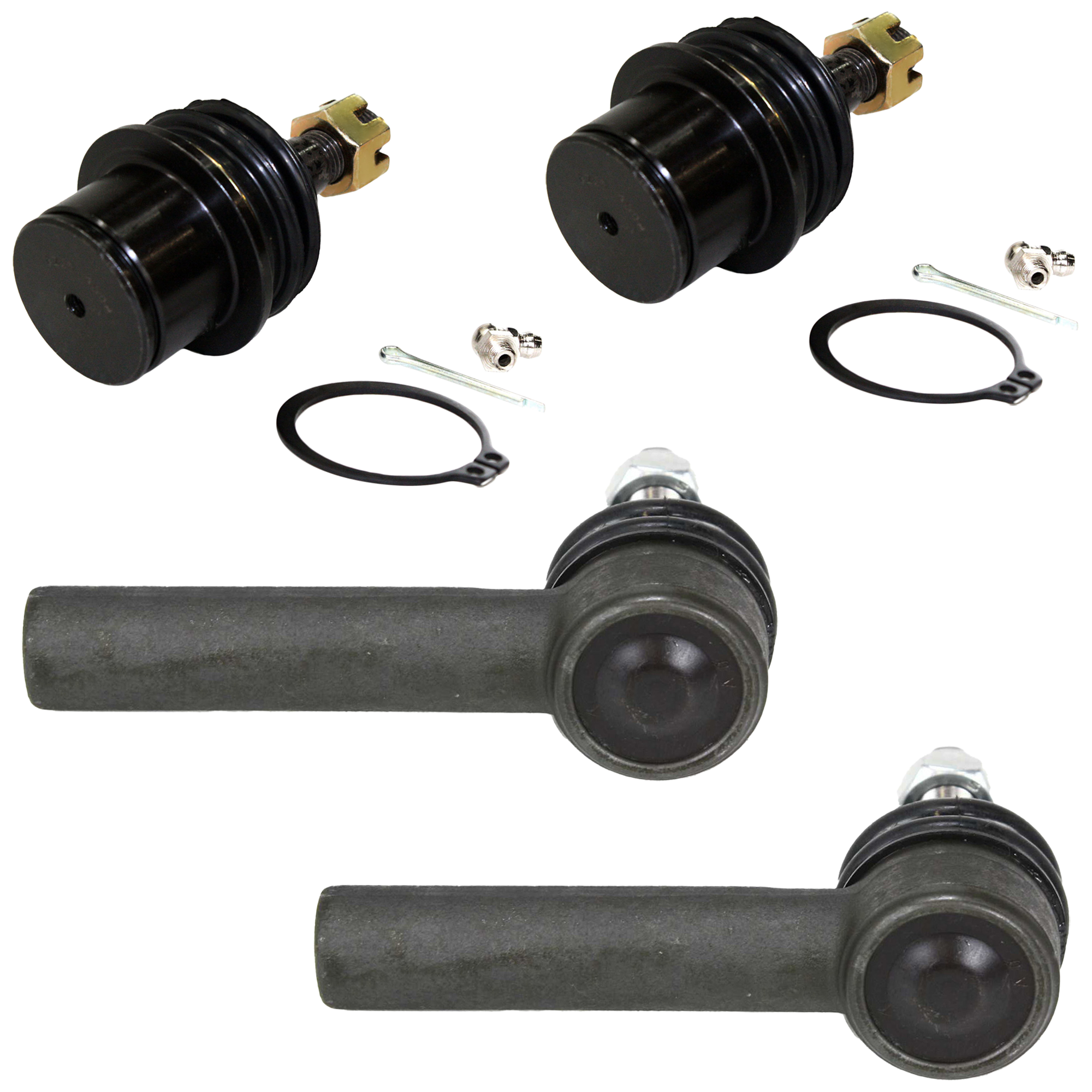 AM CHRYSLER 300-05-10 CHARGER 06-10 FRONT TIE ROD END RH AND LH Outer 4 pc kit with Ball Joint SKU KIT 051024 C138 OEM 1016754-2693215-4011878-401187