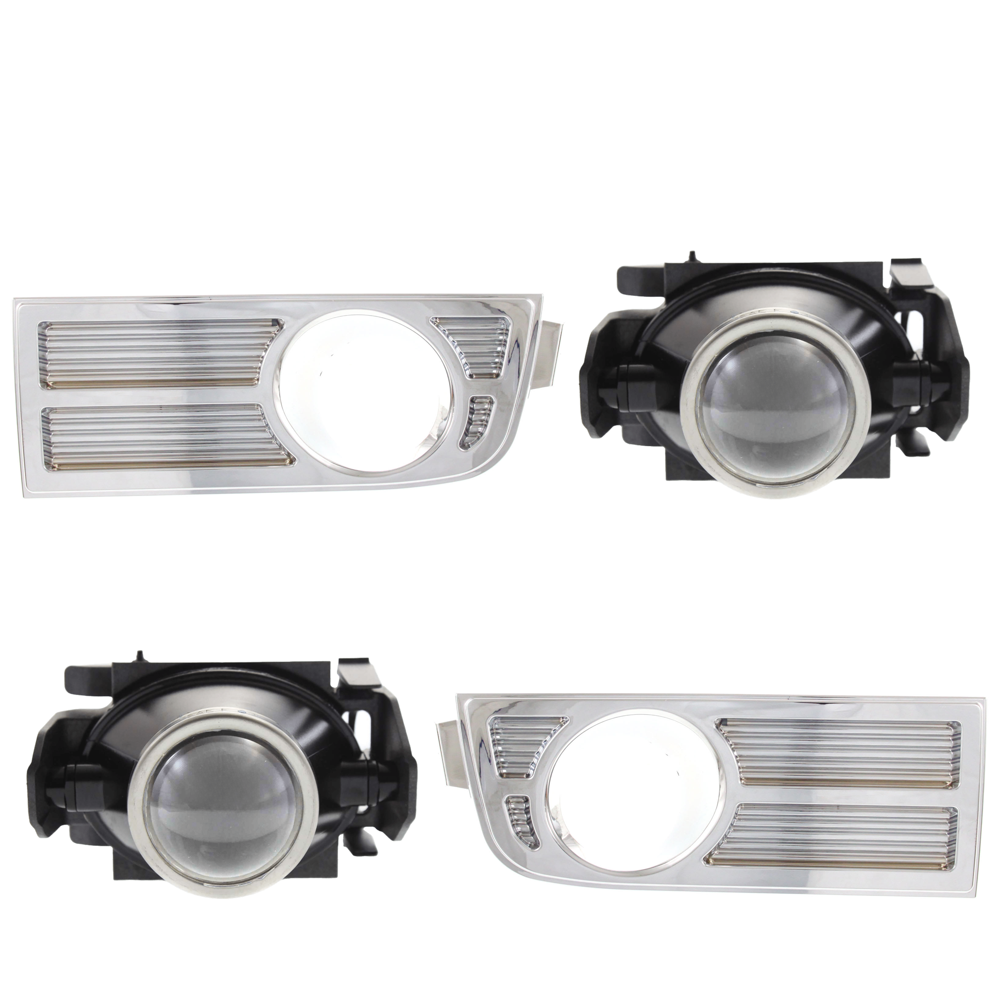 AM MKX 10-10 FOG LAMP 4 pc kit Assembly Halogen with Fog Light Trim SKU KIT 051024 C59 Partslink FO2590110 FO2598102 FO2599102 OEM 6E5Z15200A 7A1Z17E811A 7A1Z17E