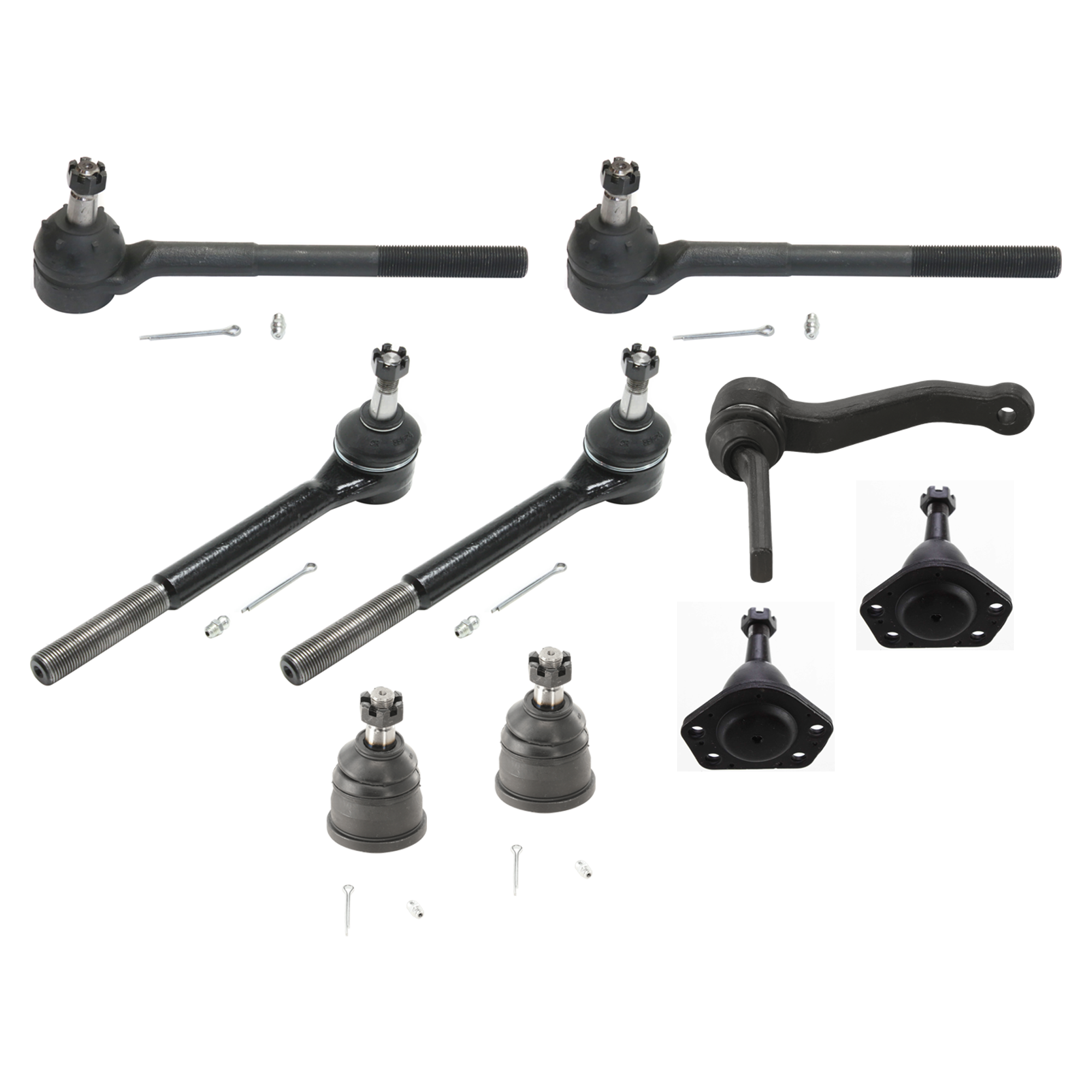AM S10-82-95 S10 BLAZER 83-94 IDLER ARM 9 pc kit with Ball Joint and Tie Rod End SKU KIT 051024 C95 OEM 18799-315123-982007-2683603
