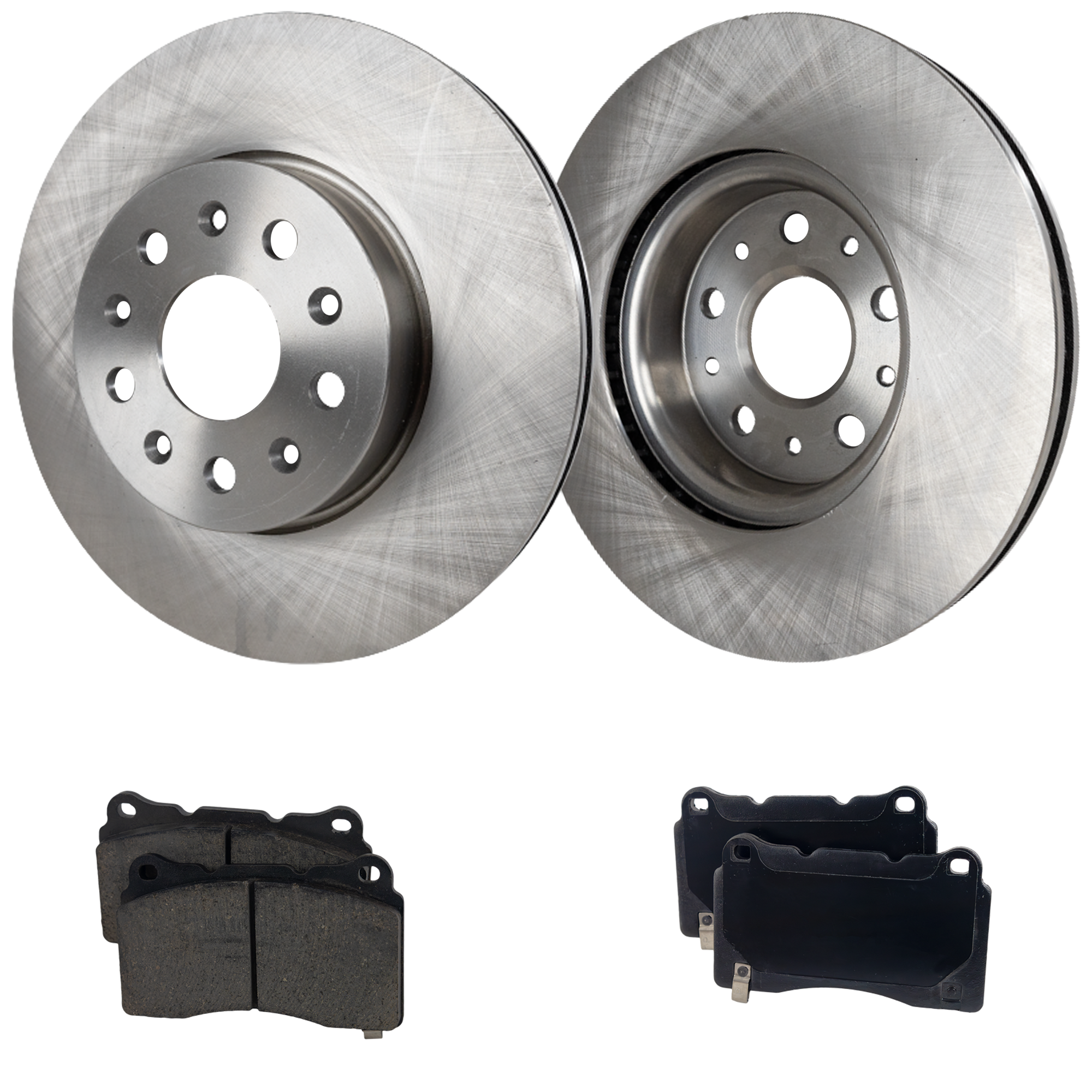 AM CTS 15-19 FRONT BRAKE DISC AND PAD KIT 2 Wheel Set SKU KIT 051223-13 OEM 41322-72037-850407-12162154-60