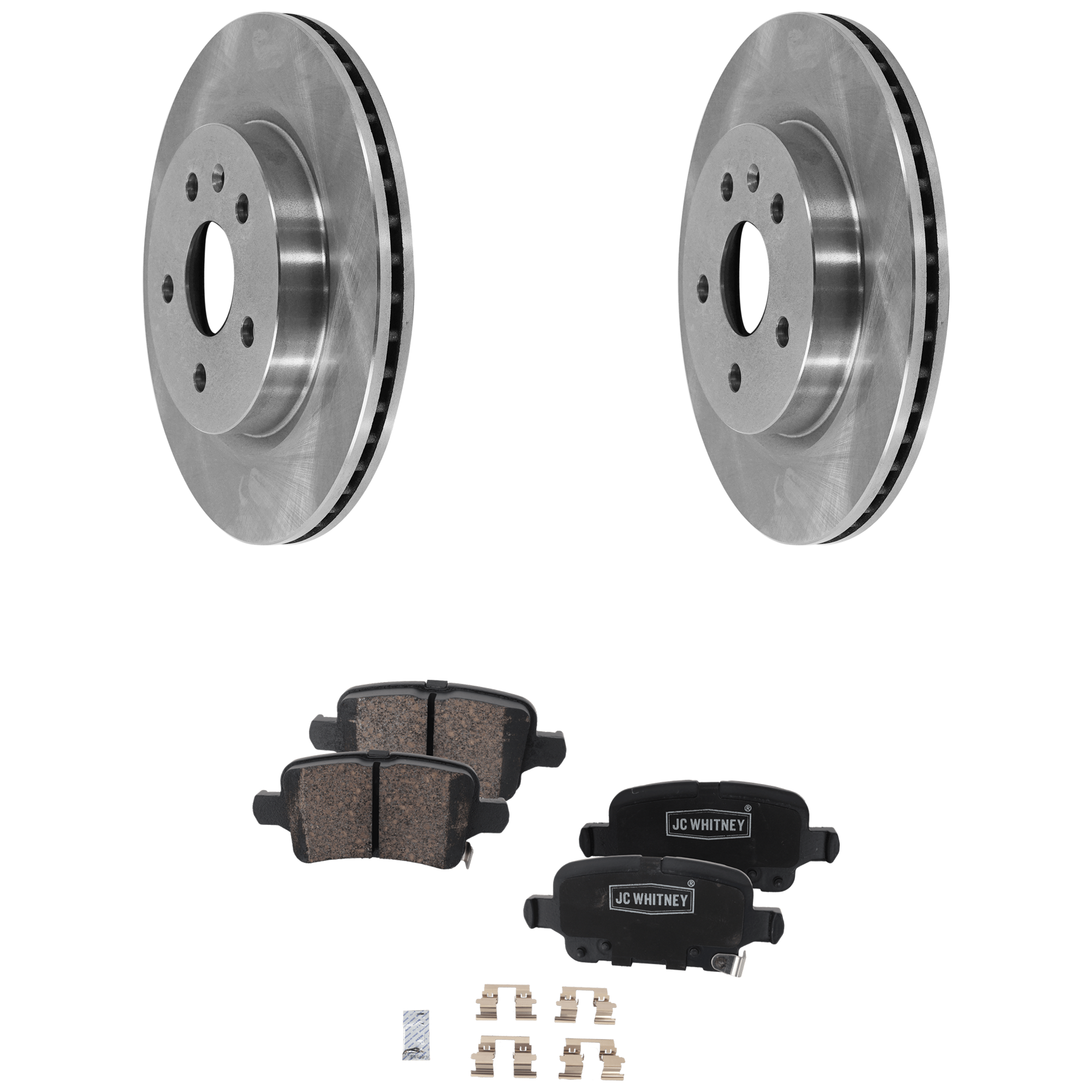 AM MALIBU 16-16 REAR BRAKE DISC AND PAD KIT 2 Wheel Set 5 Lugs Ceramic 312mm Front Disc SKU KIT 051223-14 OEM 569062-13501303-13501290-13501