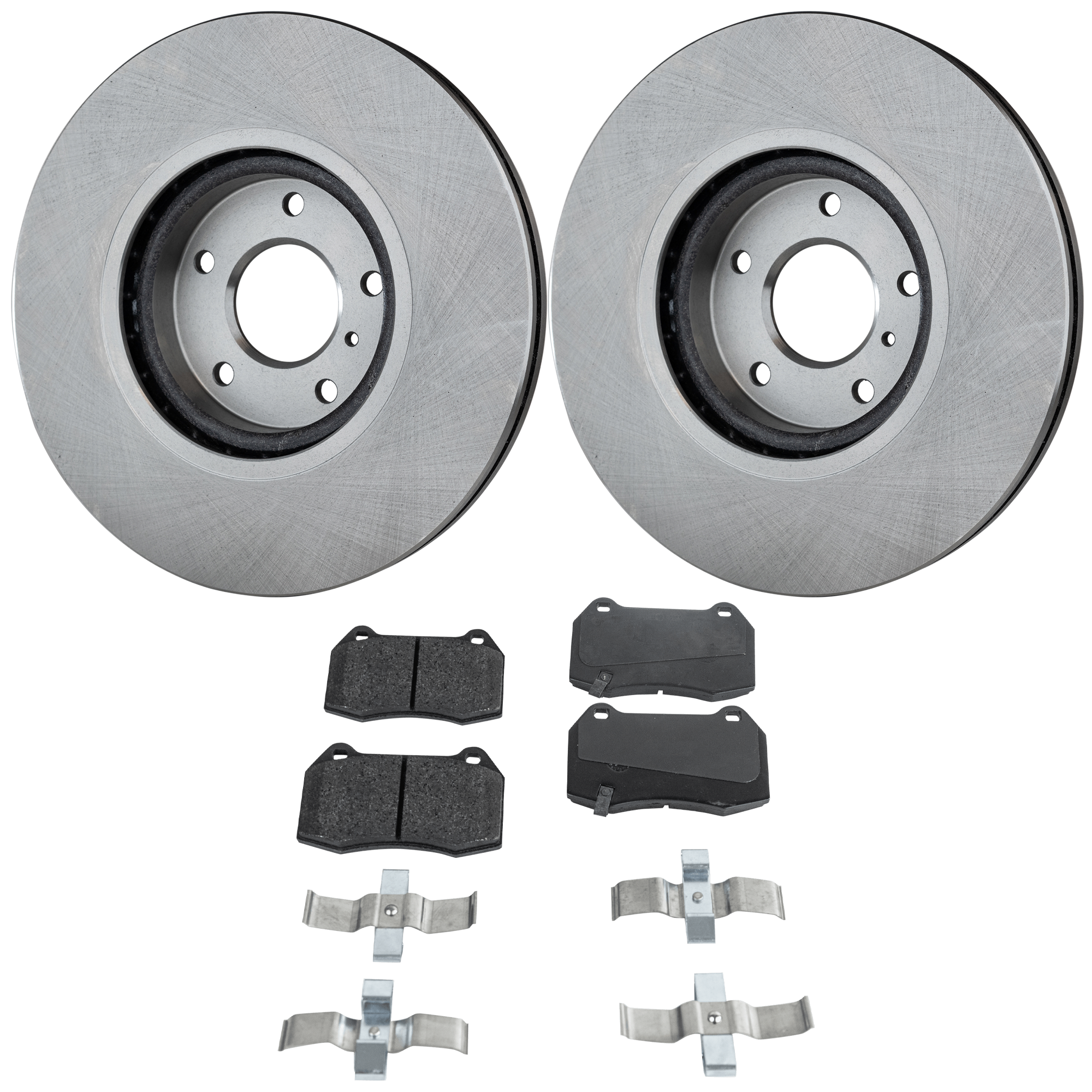 AM 350Z 07-09 FRONT BRAKE DISC AND PAD KIT 2 Wheel Set SKU KIT 051223-31 OEM 40206CA010-40206EG000-41060CD0