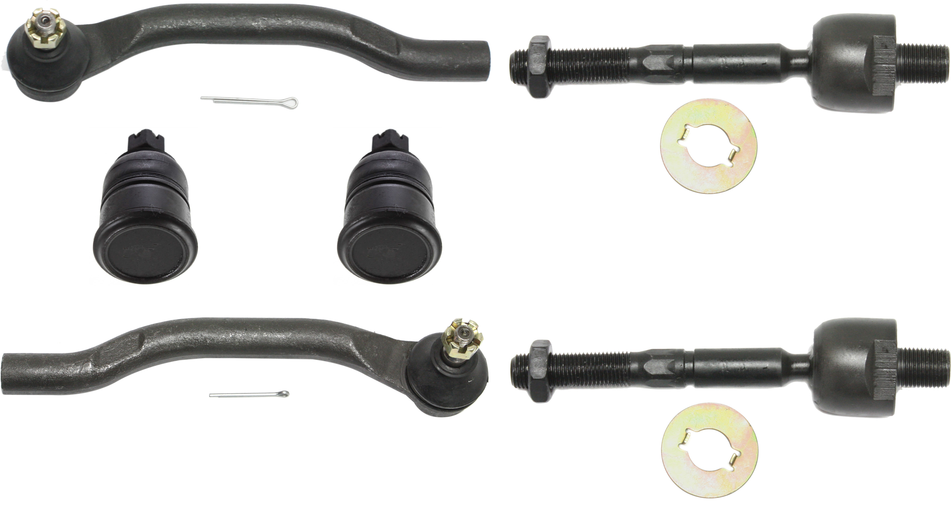 AM ACCORD 98-02 TL 99-03 FRONT SUSPENSION KIT RH AND LH 6 pc kit with Ball Joints and Tie Rod Ends SKU KIT 051414-15 Partslink AC4520100 OEM 104170-254006-1014102-2601353