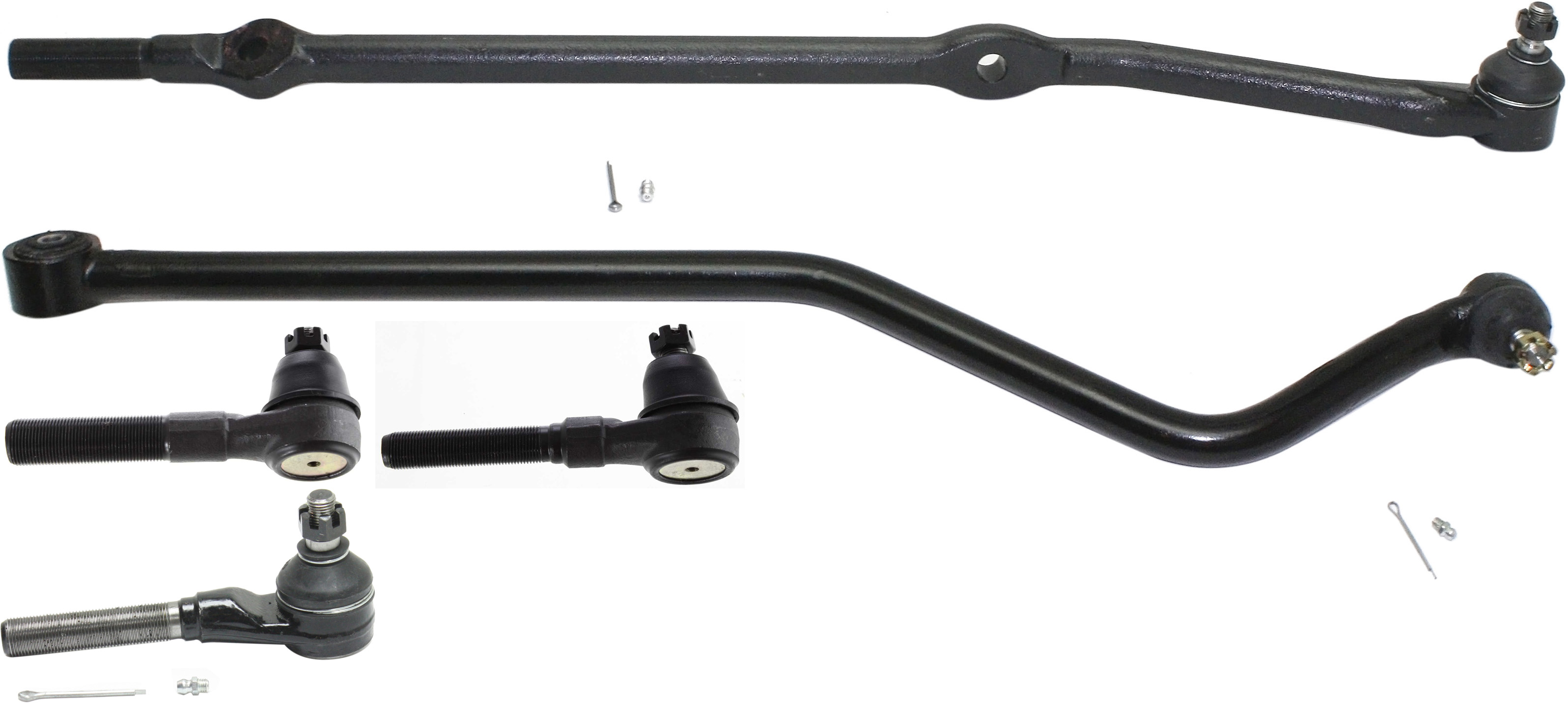 AM WRANGLER 97-06 FRONT SUSPENSION KIT 5 pc kit with Track Bar and Tie Rod Ends SKU KIT 051414-25 OEM 520-878-871-387-905-000-000-000-000