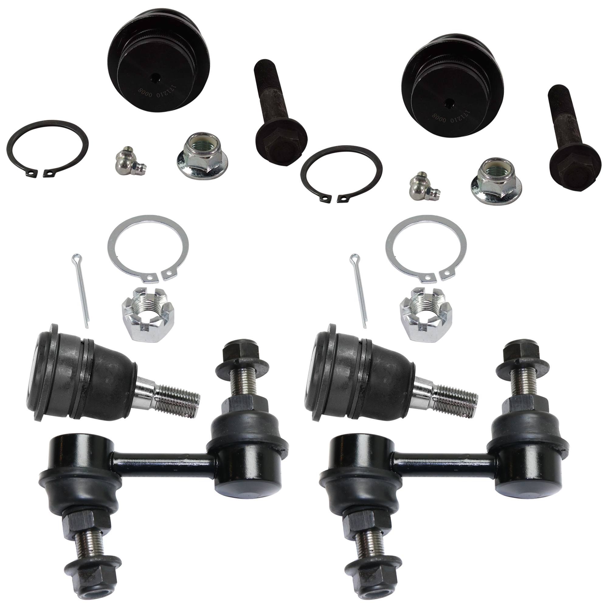 AM TITAN 04-15 FRONT SUSPENSION KIT RH AND LH 6 pc kit with Ball Joint and Sway Bar Link SKU KIT 051424-01 OEM 260-173-726-063-445-000-000-000-000