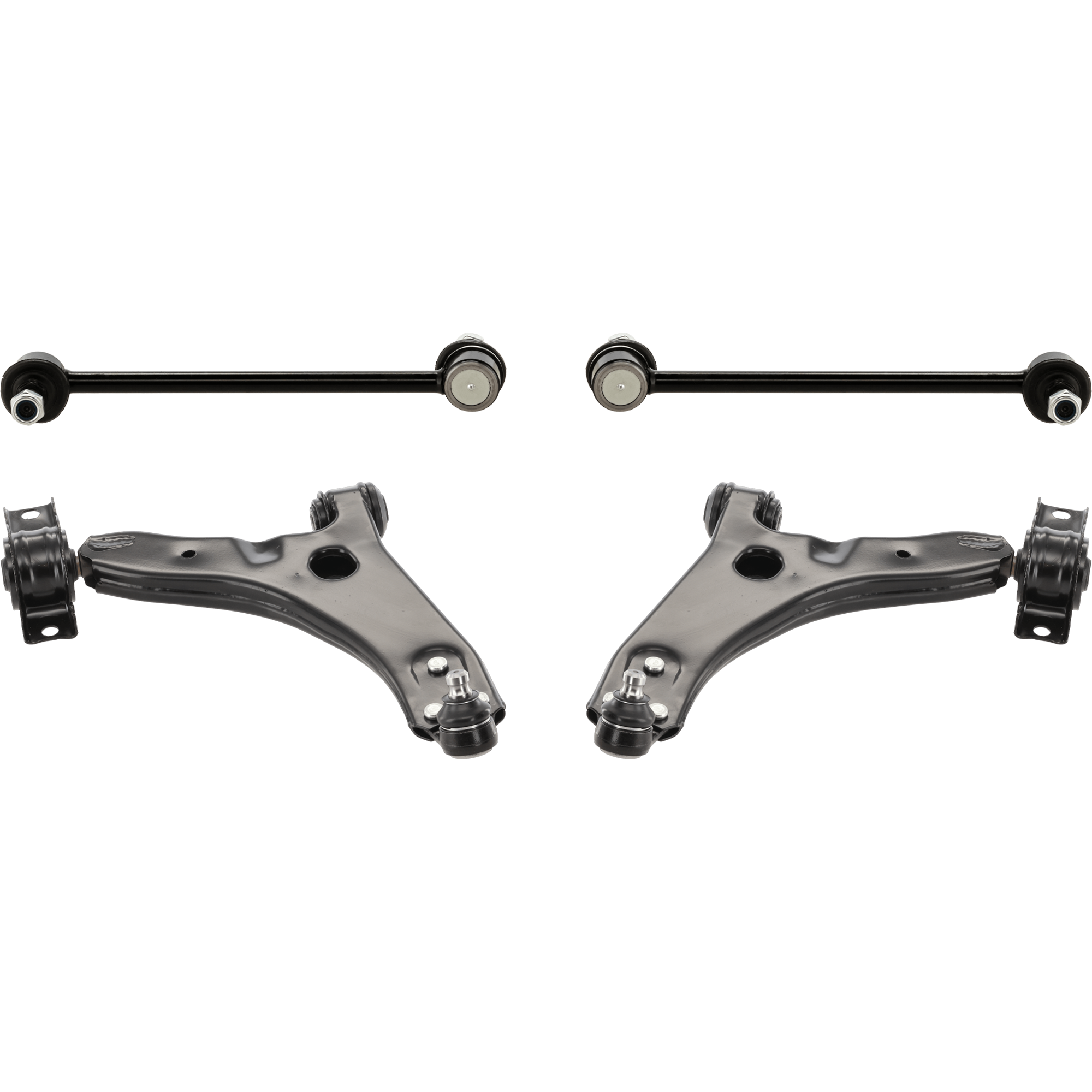 AM FOCUS 04-04 FRONT CONTROL ARM KIT RH AND LH w ball joint s 4 pc Kit with Sway Bar Link SKU KIT 051618-01 OEM 6S4Z3079AA 7S4Z3079A 8S4Z3079A